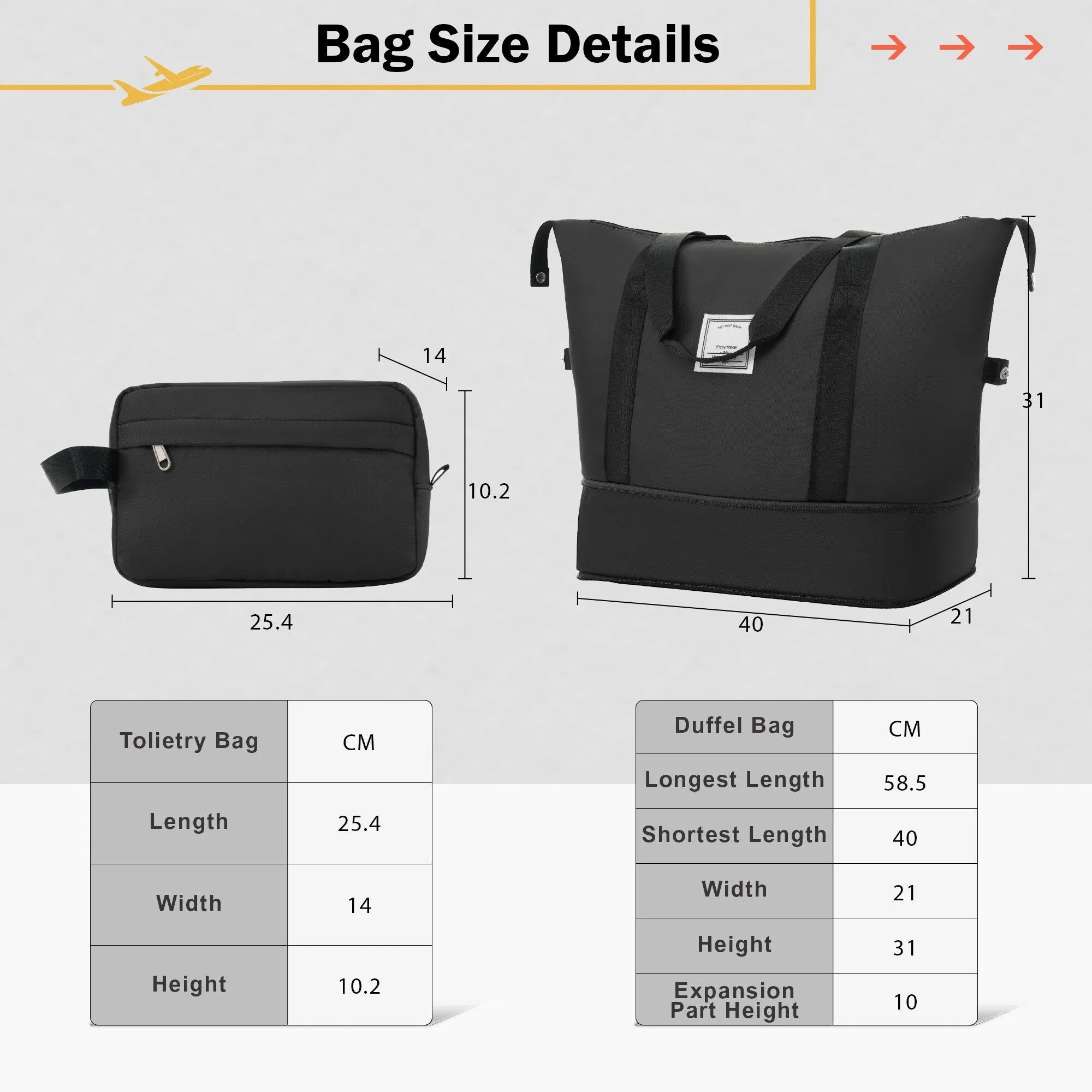 2 Piece Luggage Set with Expandable Bags and TSA Lock, Hardsided Suitcase with 360 Degree Spinner Wheels (20"/28")