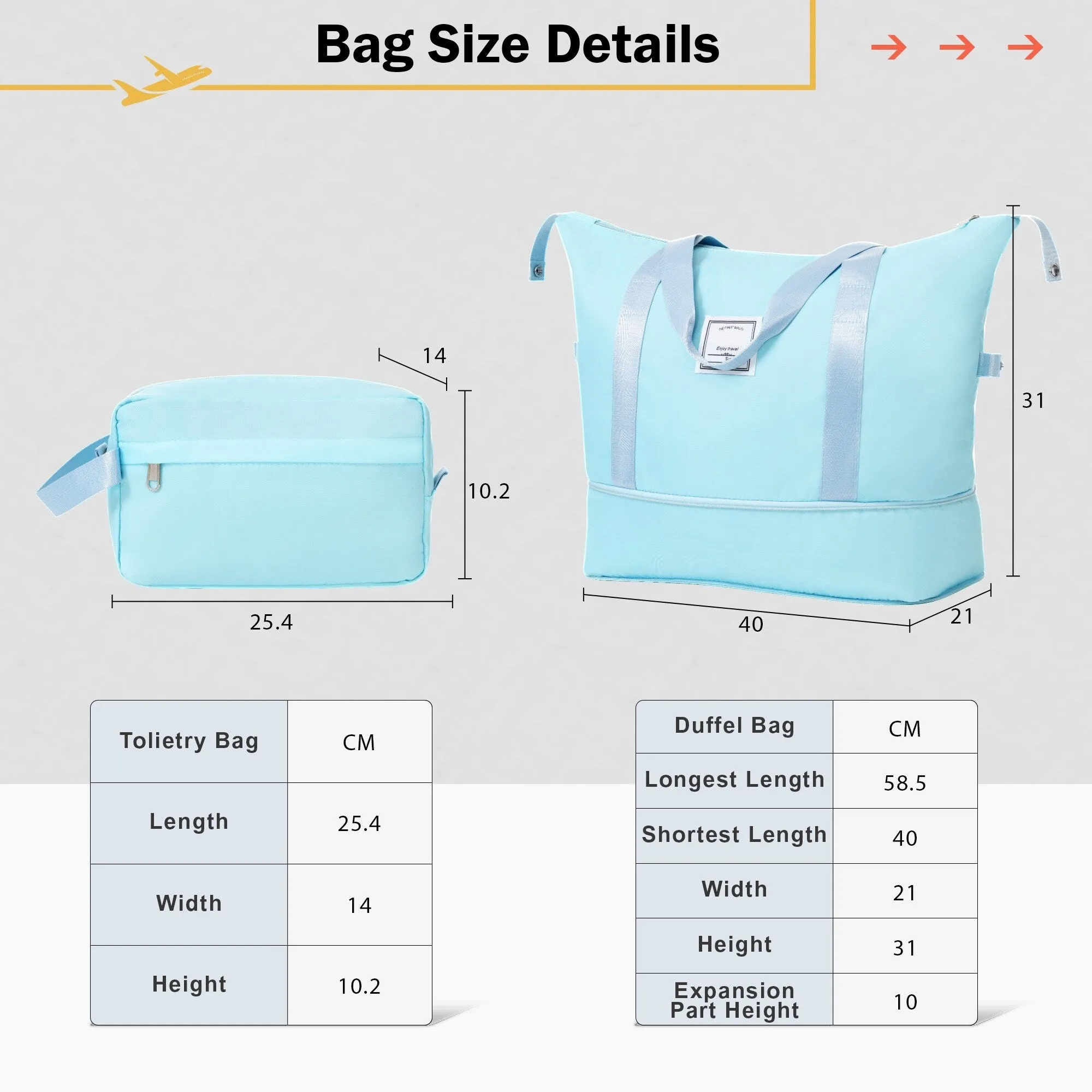 2 Piece Luggage Set with Expandable Bags and TSA Lock, Hardsided Suitcase with 360 Degree Spinner Wheels (20"/28")