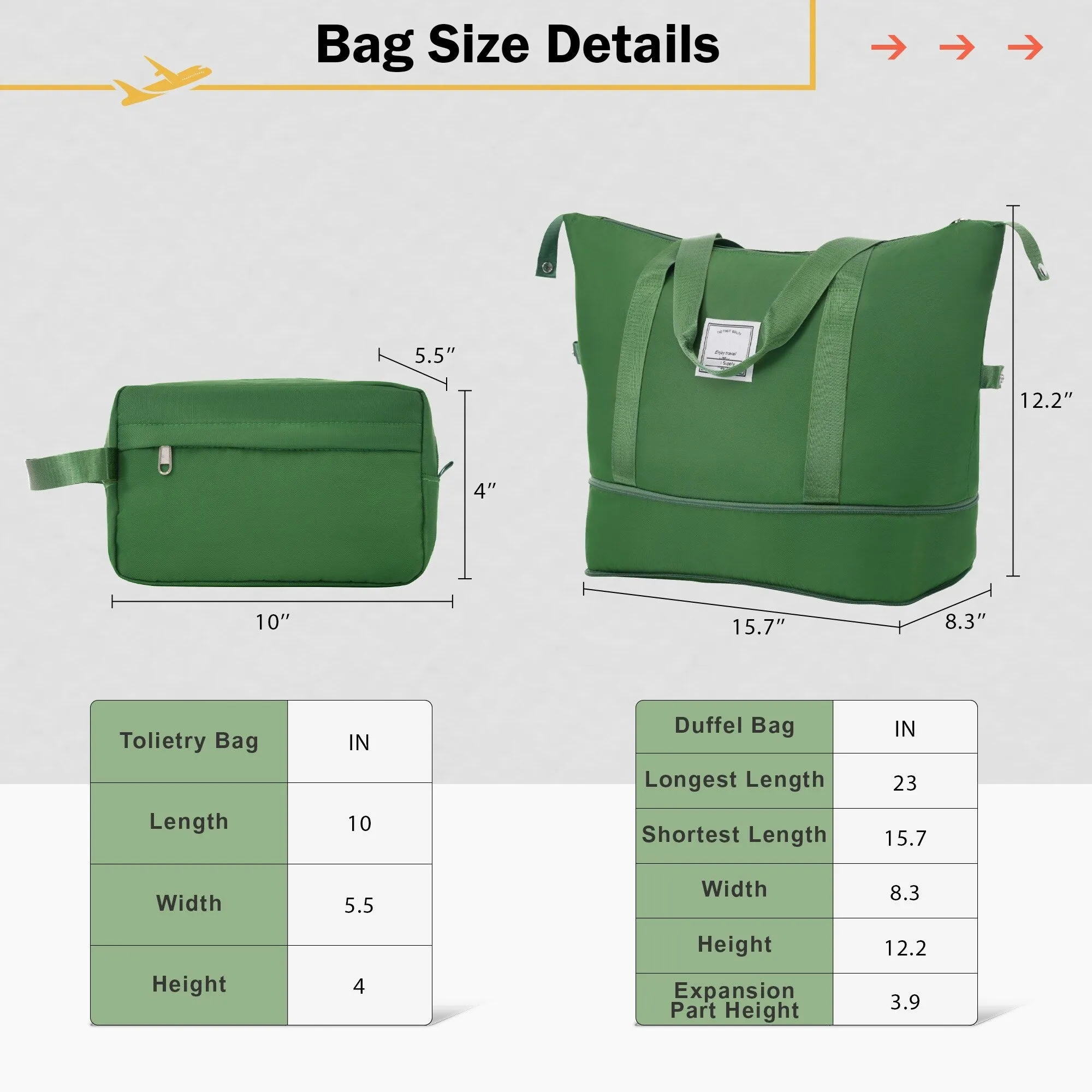 2 Piece Luggage Set with Expandable Bags and TSA Lock, Hardsided Suitcase with 360 Degree Spinner Wheels (20"/28")