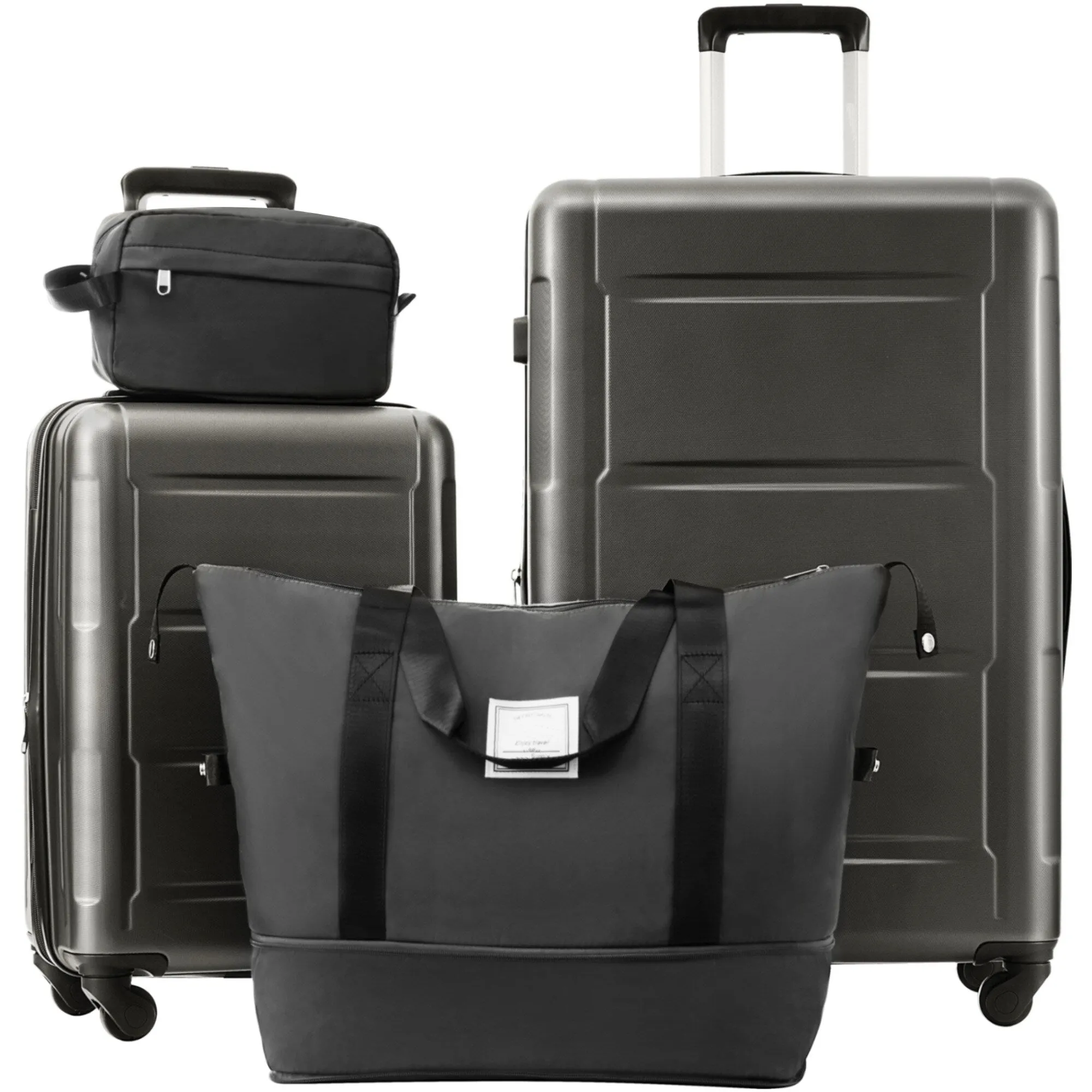 2 Piece Luggage Set with Expandable Bags and TSA Lock, Hardsided Suitcase with 360 Degree Spinner Wheels (20"/28")