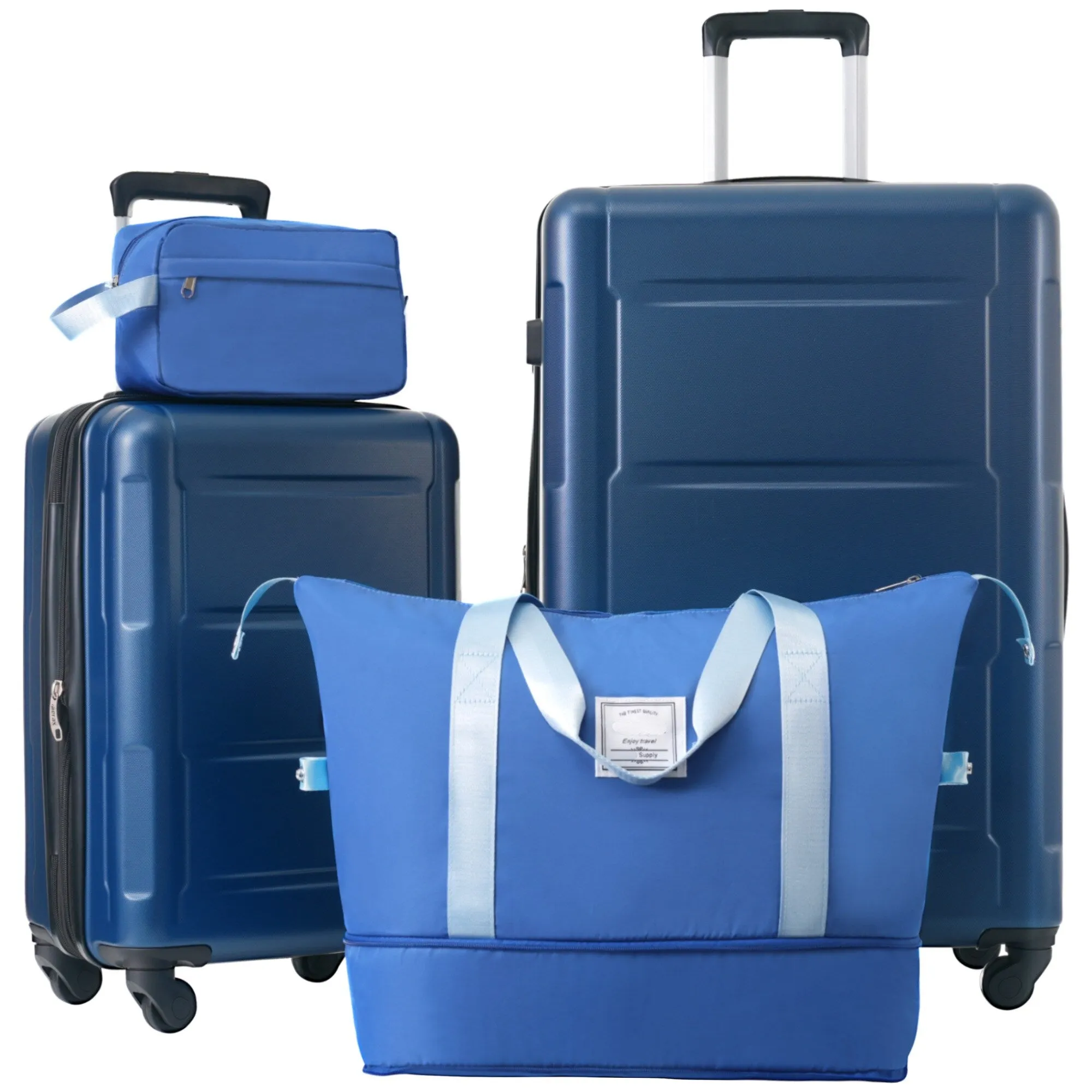 2 Piece Luggage Set with Expandable Bags and TSA Lock, Hardsided Suitcase with 360 Degree Spinner Wheels (20"/28")