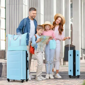 2 Piece Luggage Set with Expandable Bags and TSA Lock, Hardsided Suitcase with 360 Degree Spinner Wheels (20"/28")