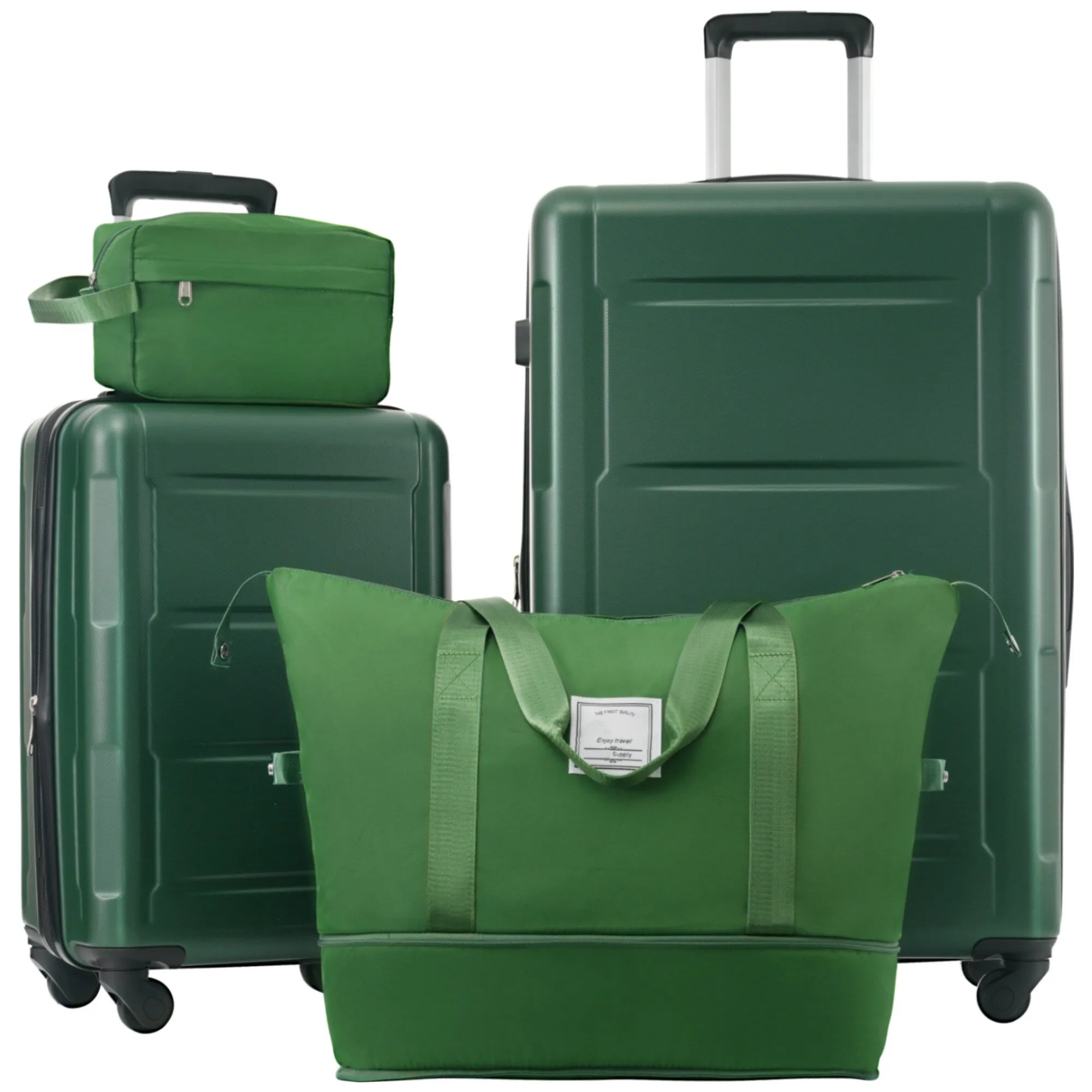 2 Piece Luggage Set with Expandable Bags and TSA Lock, Hardsided Suitcase with 360 Degree Spinner Wheels (20"/28")