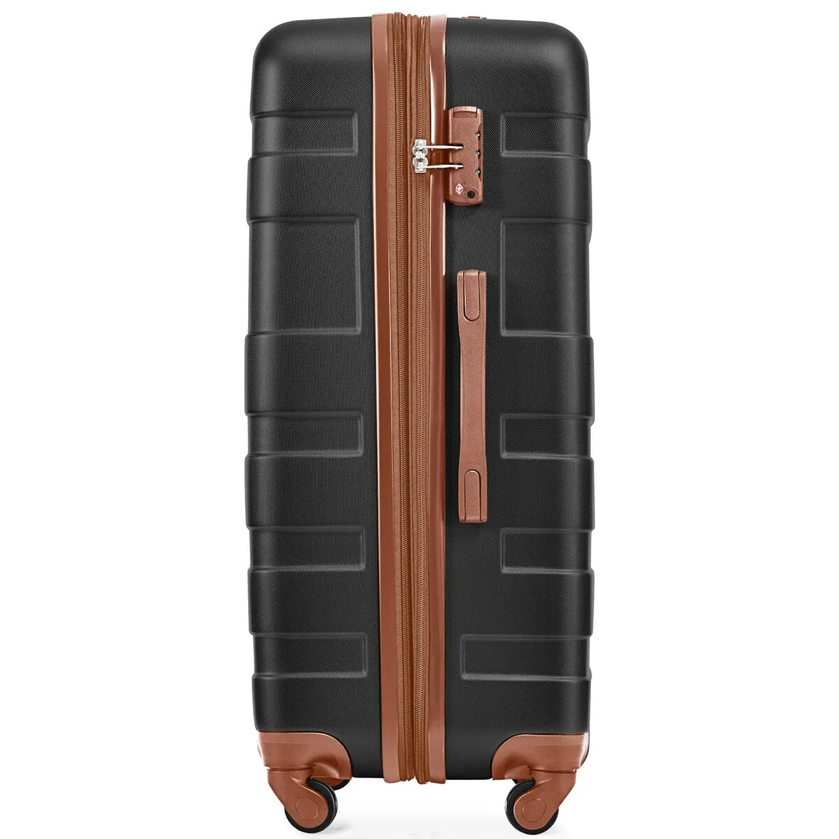 2-Piece Trunk Set, 20-Inch Carry On Universal Wheels Luggage and Expandable Travel Bag, ABS Hard Shell Suitcase Sets