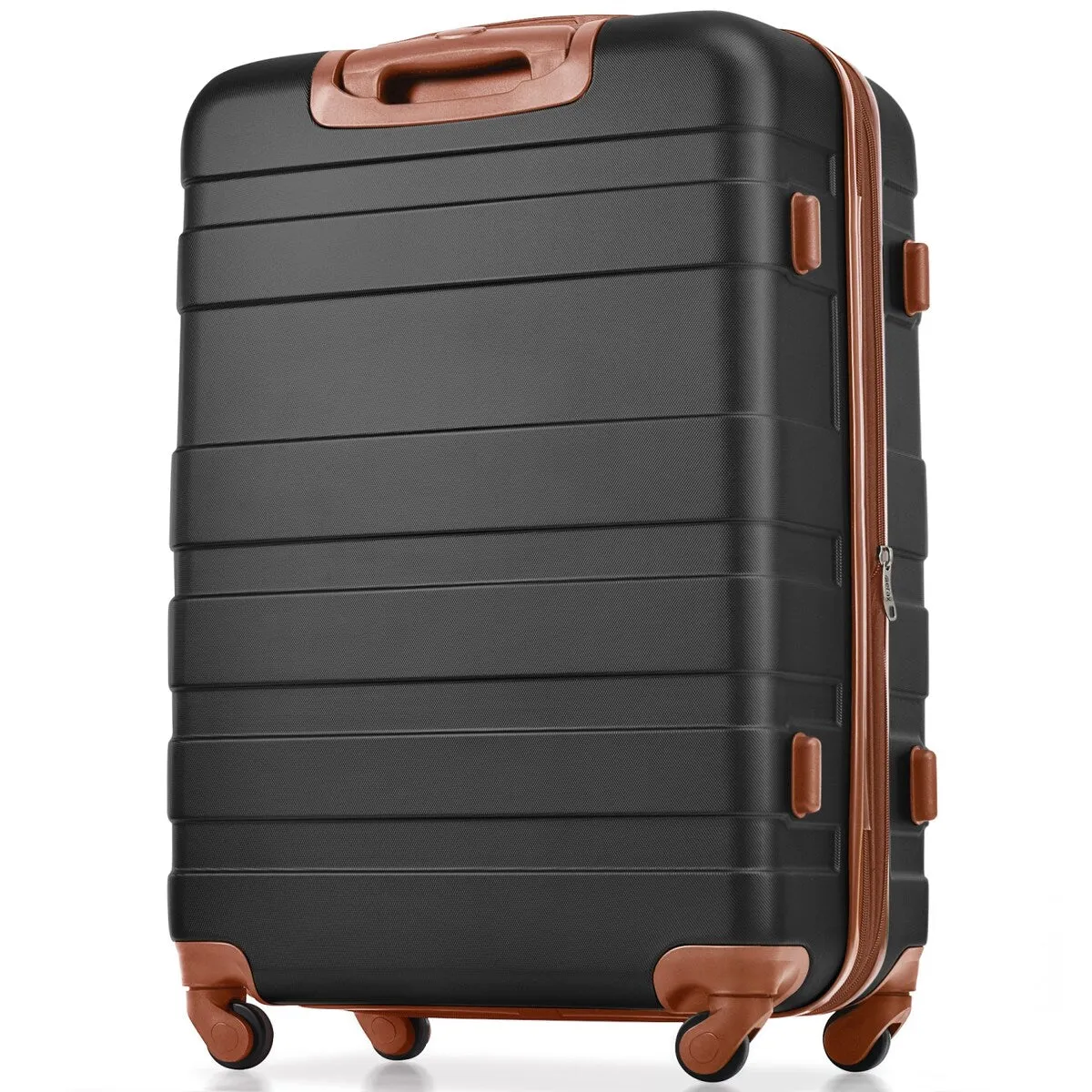2-Piece Trunk Set, 20-Inch Carry On Universal Wheels Luggage and Expandable Travel Bag, ABS Hard Shell Suitcase Sets