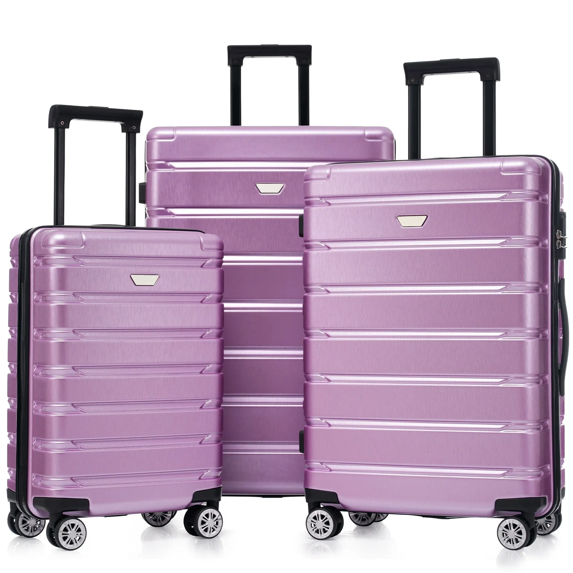 (20/24/28 Inch) Hardshell Luggage Set with Spinner Wheels, 3 Piece