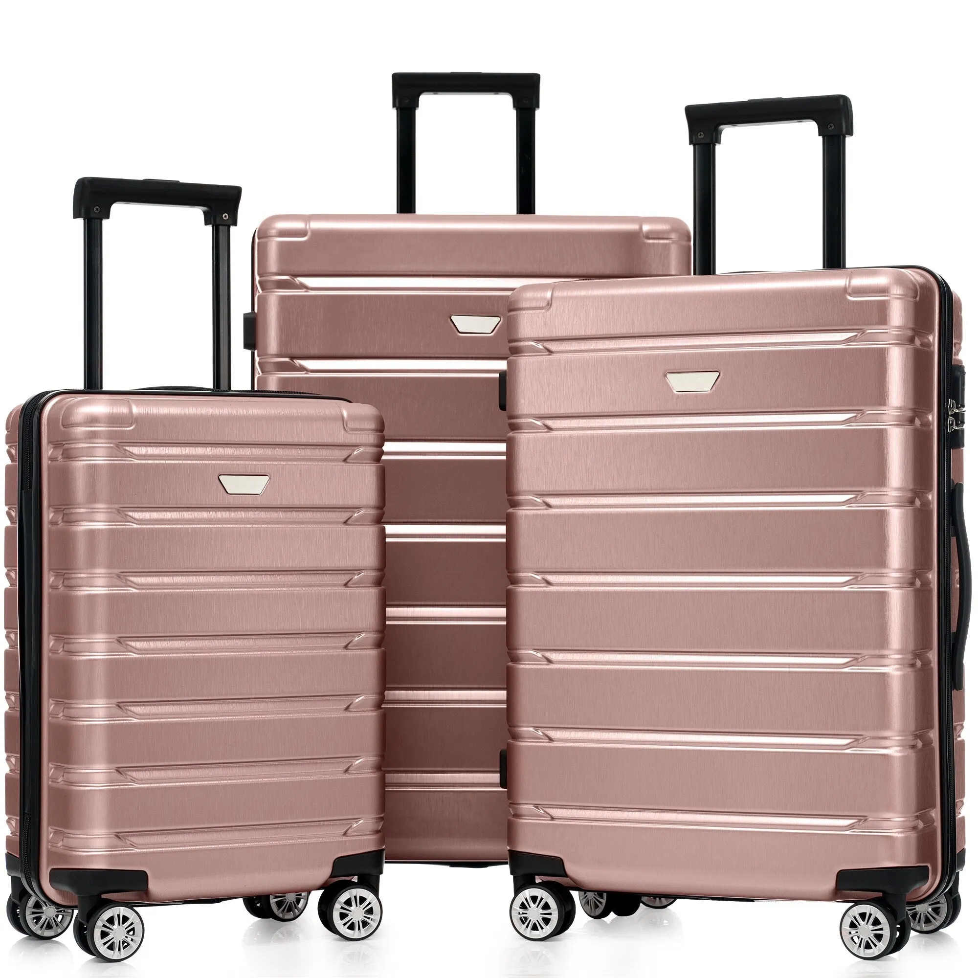 (20/24/28 Inch) Hardshell Luggage Set with Spinner Wheels, 3 Piece