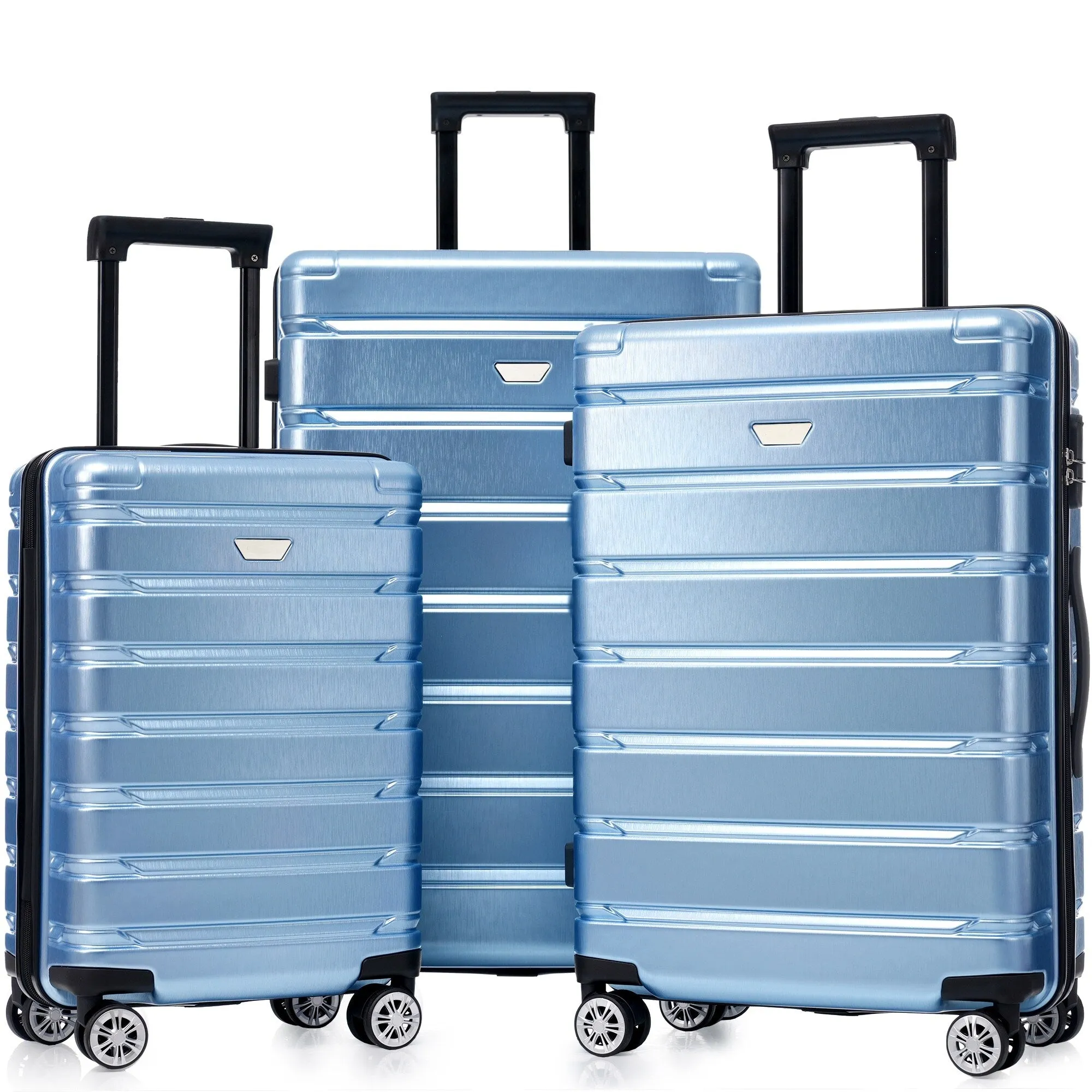 (20/24/28 Inch) Hardshell Luggage Set with Spinner Wheels, 3 Piece
