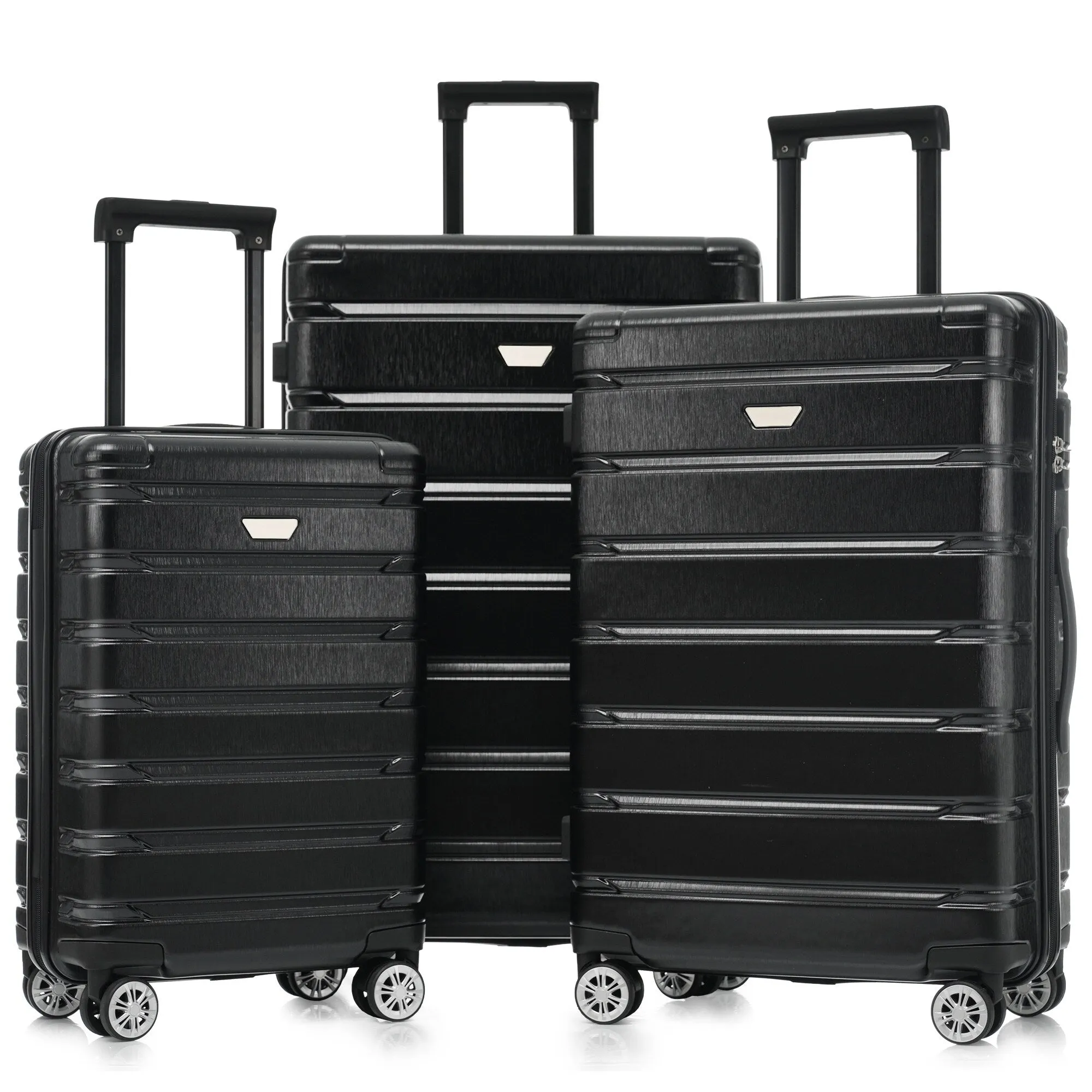 (20/24/28 Inch) Hardshell Luggage Set with Spinner Wheels, 3 Piece