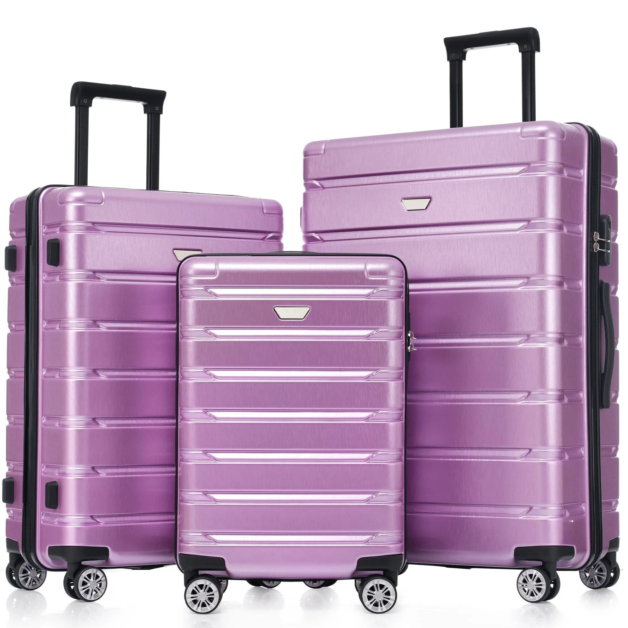 (20/24/28 Inch) Hardshell Luggage Set with Spinner Wheels, 3 Piece