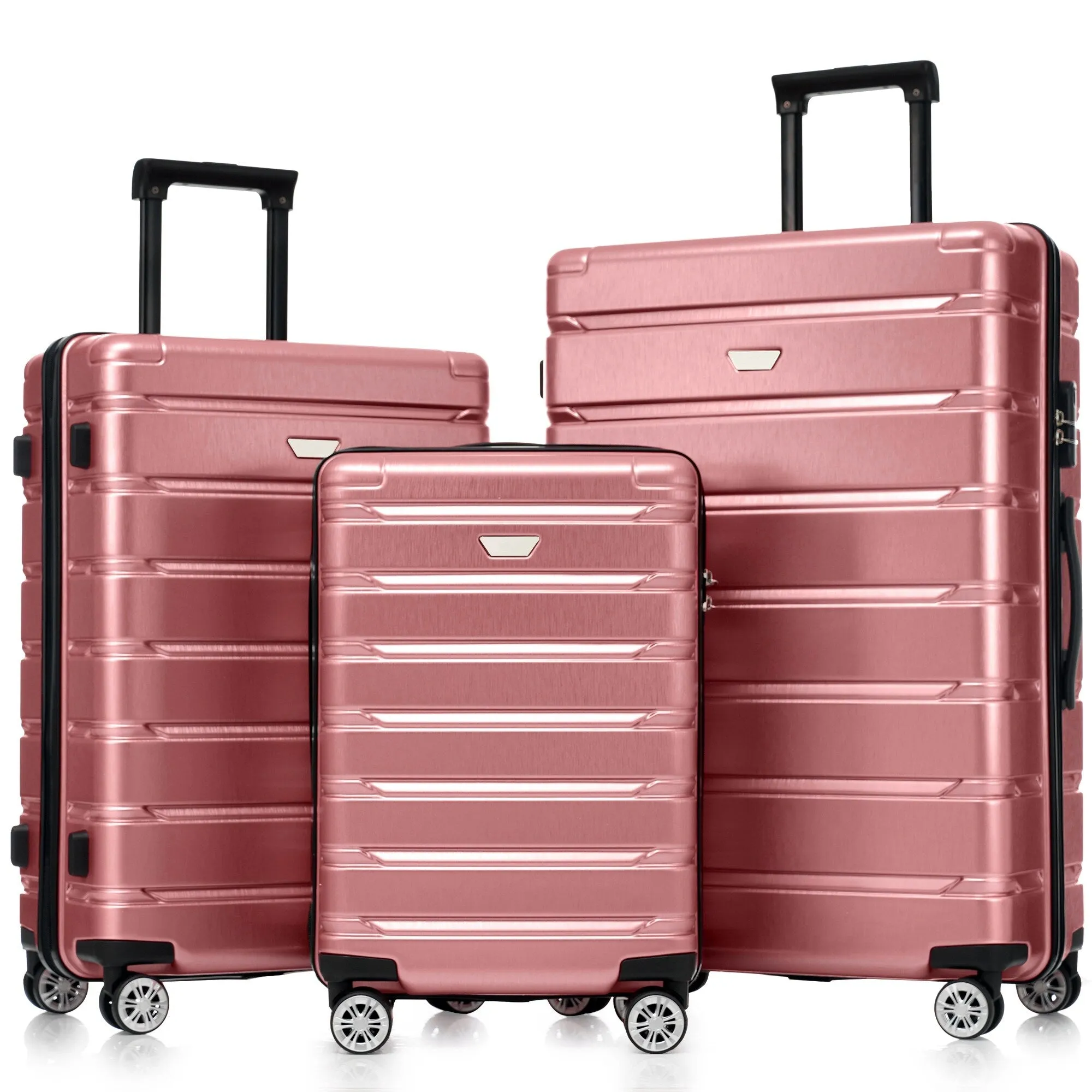 (20/24/28 Inch) Hardshell Luggage Set with Spinner Wheels, 3 Piece