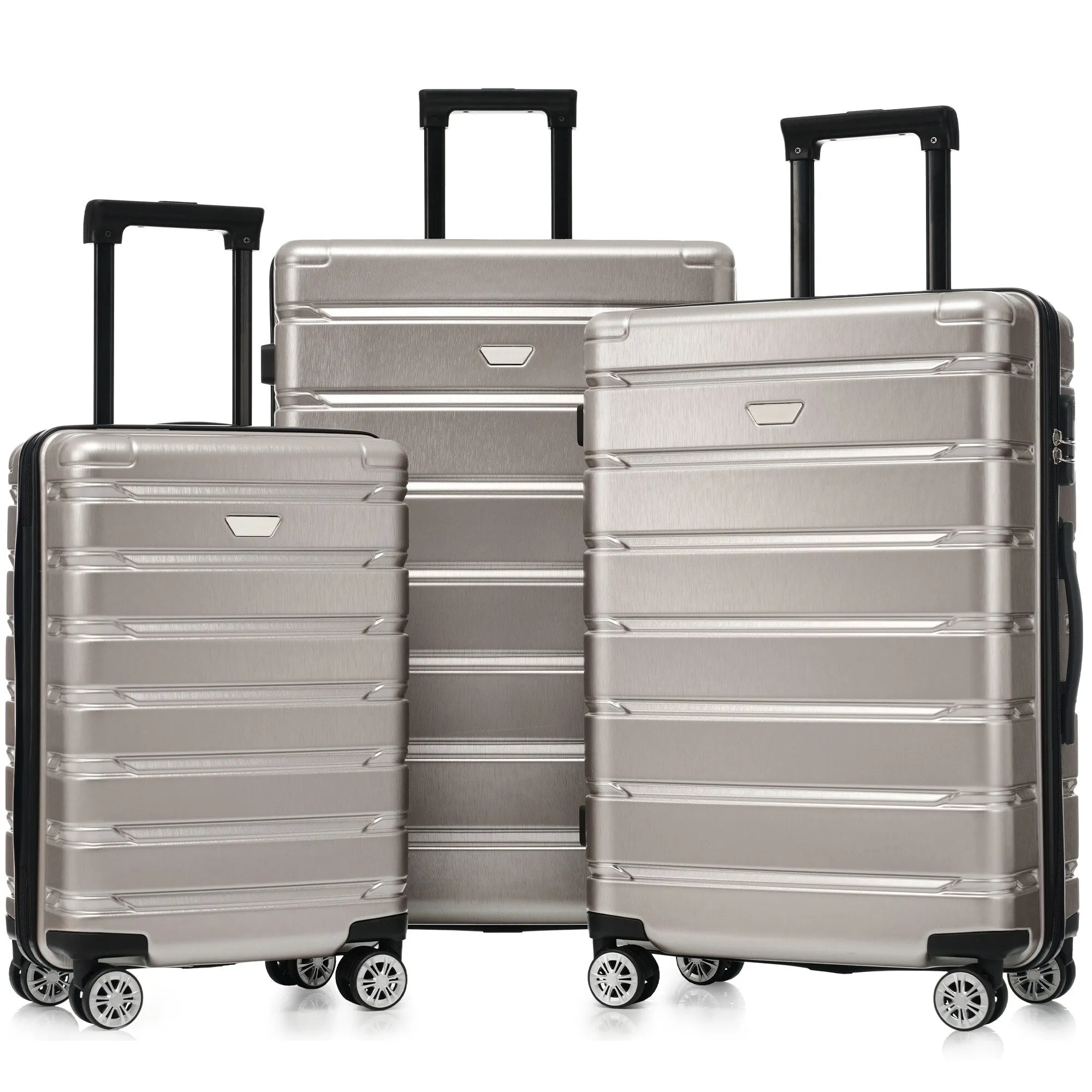 (20/24/28 Inch) Hardshell Luggage Set with Spinner Wheels, 3 Piece