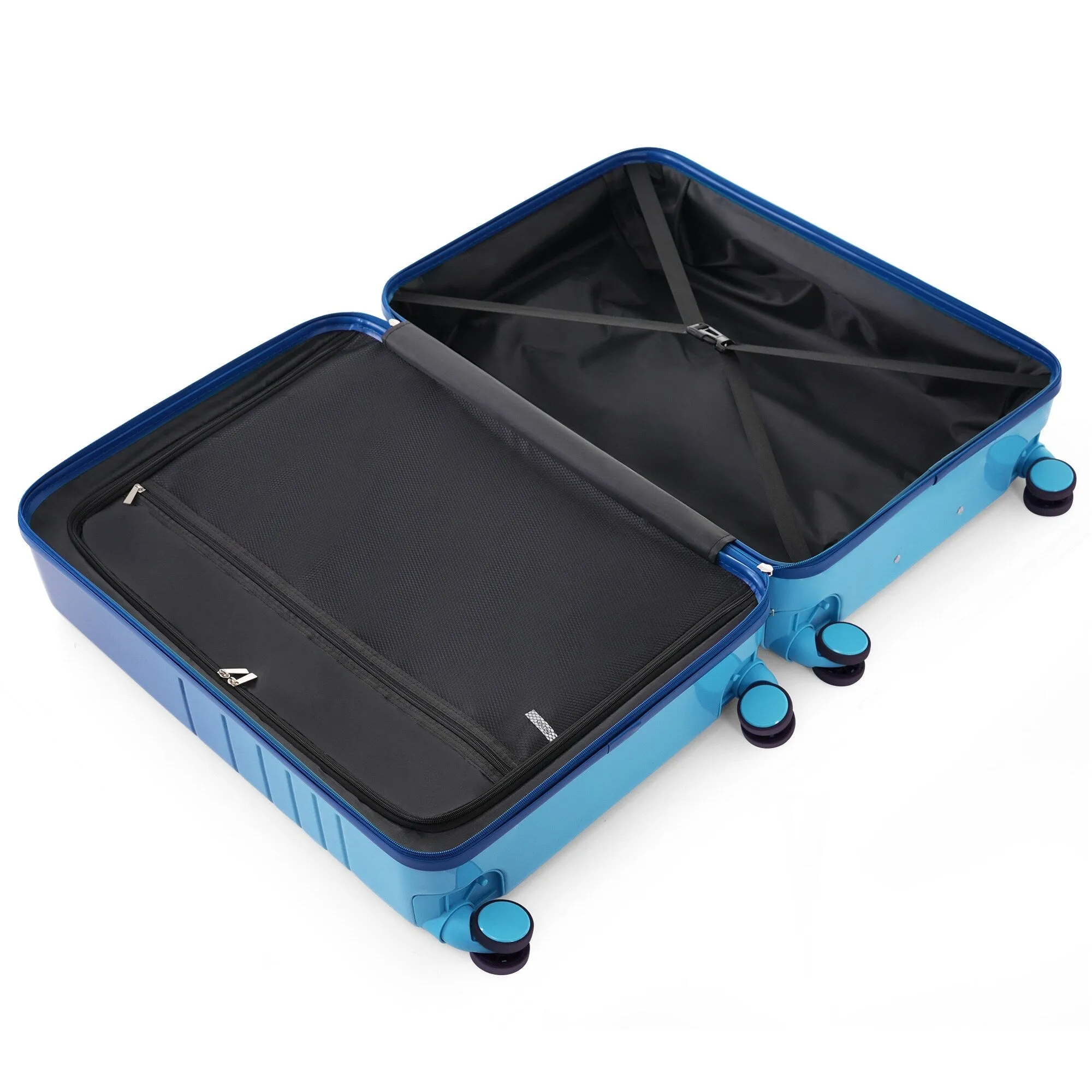20/24/28inch Luggage Set with Spinner Wheels and USB Port & Cup Holder