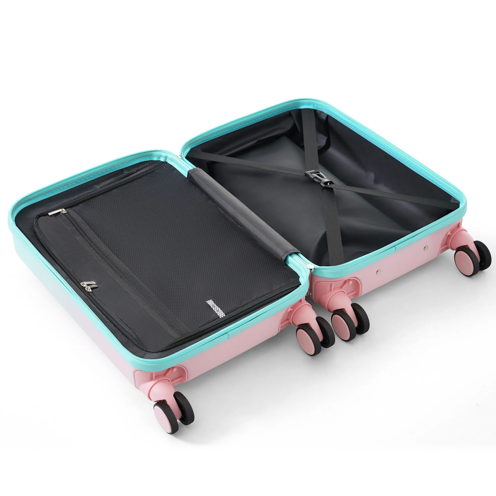 20/24/28inch Luggage Set with Spinner Wheels and USB Port & Cup Holder
