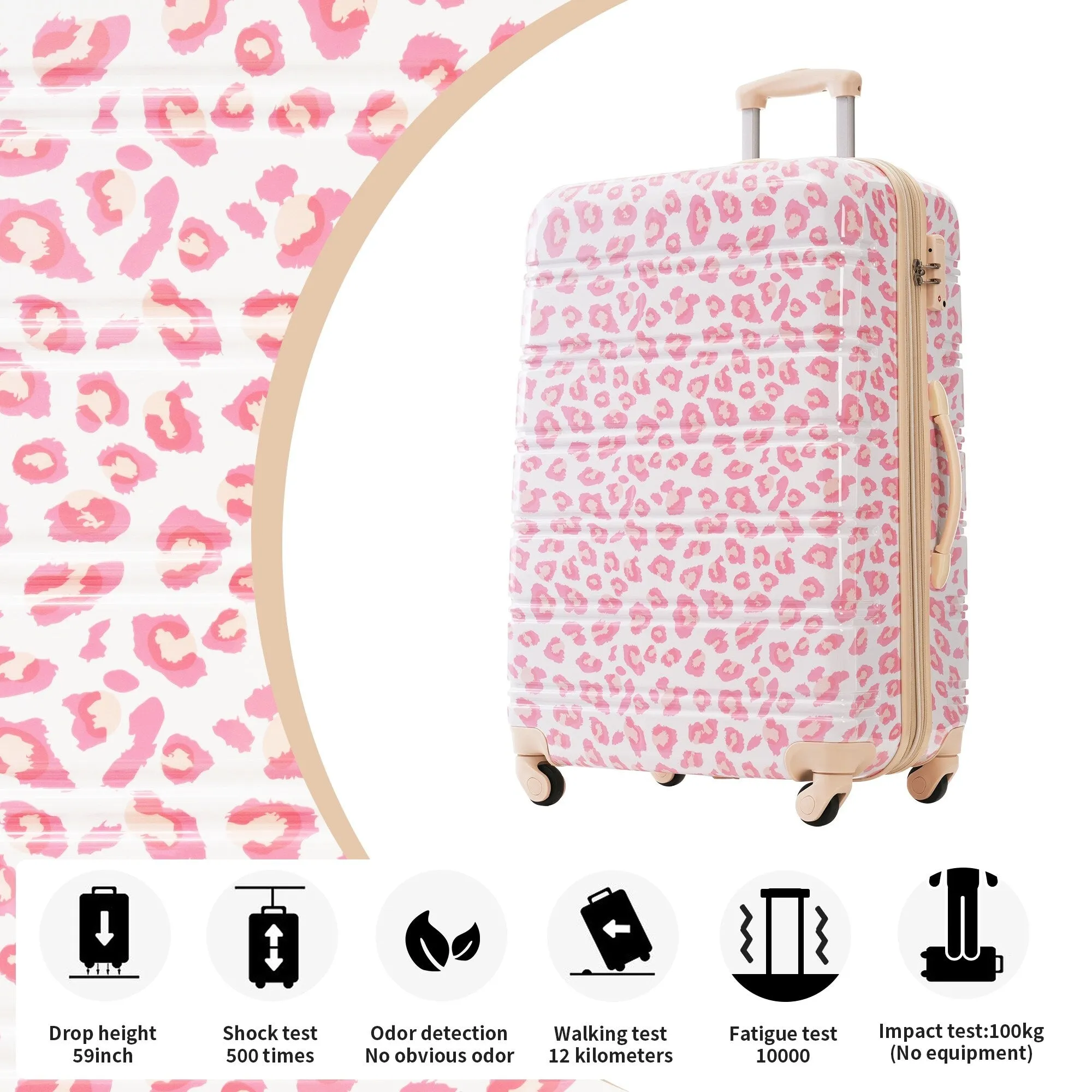 20"/24"/28" Expandable Luggages Sets with TSA Lock & Silicone Handles