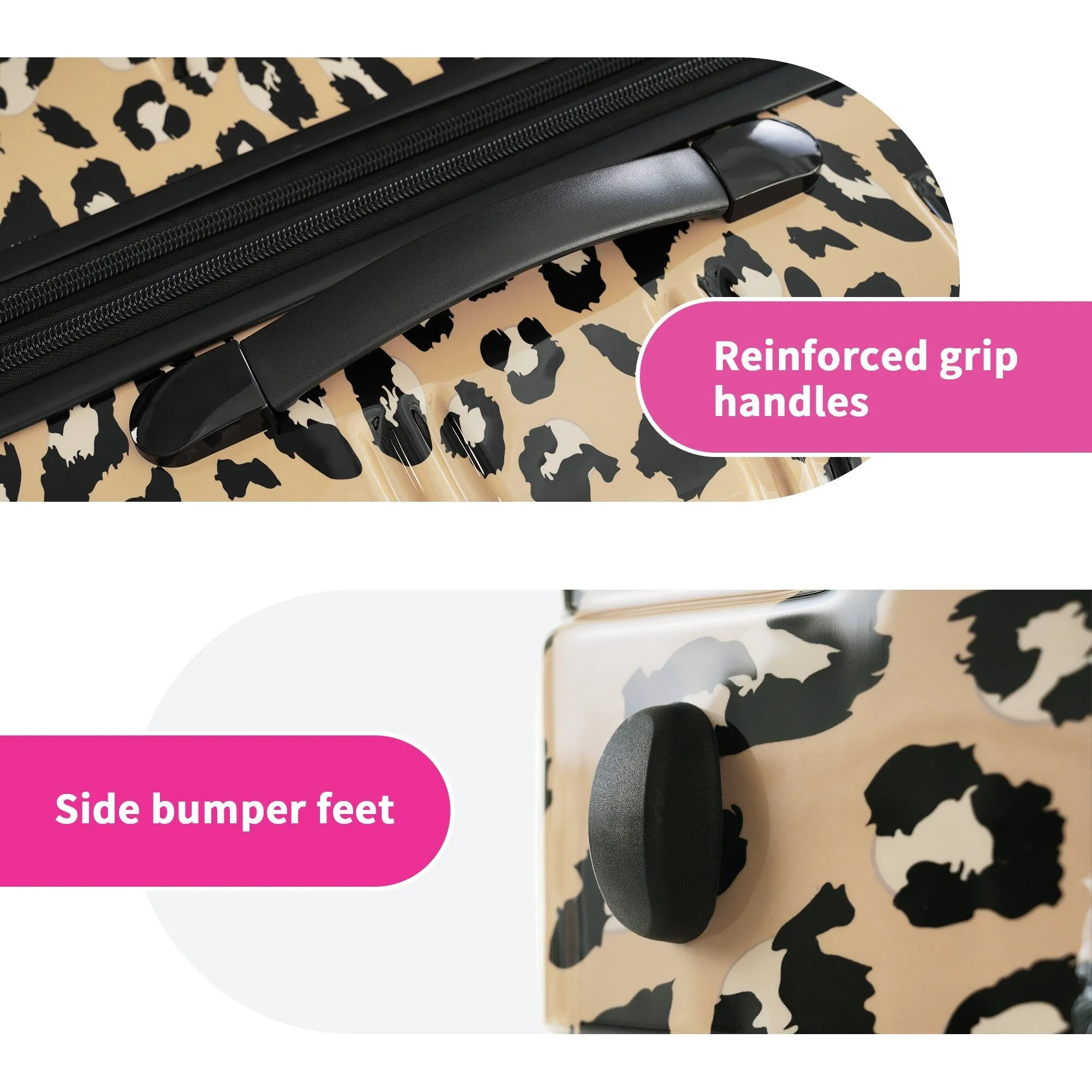 20"/24"/28" Expandable Luggages Sets with TSA Lock & Silicone Handles