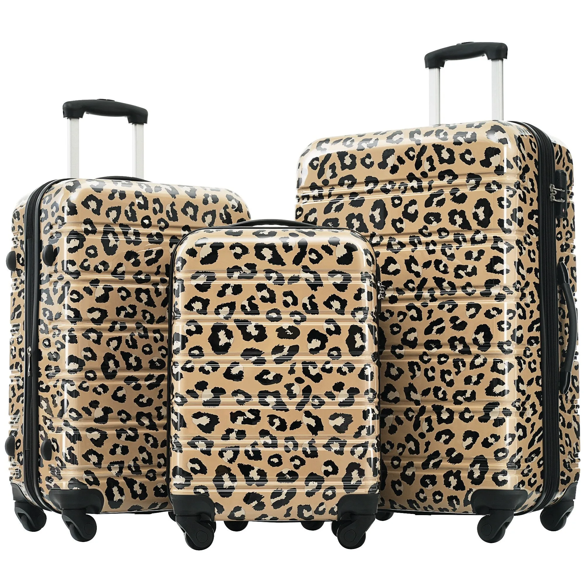 20"/24"/28" Expandable Luggages Sets with TSA Lock & Silicone Handles