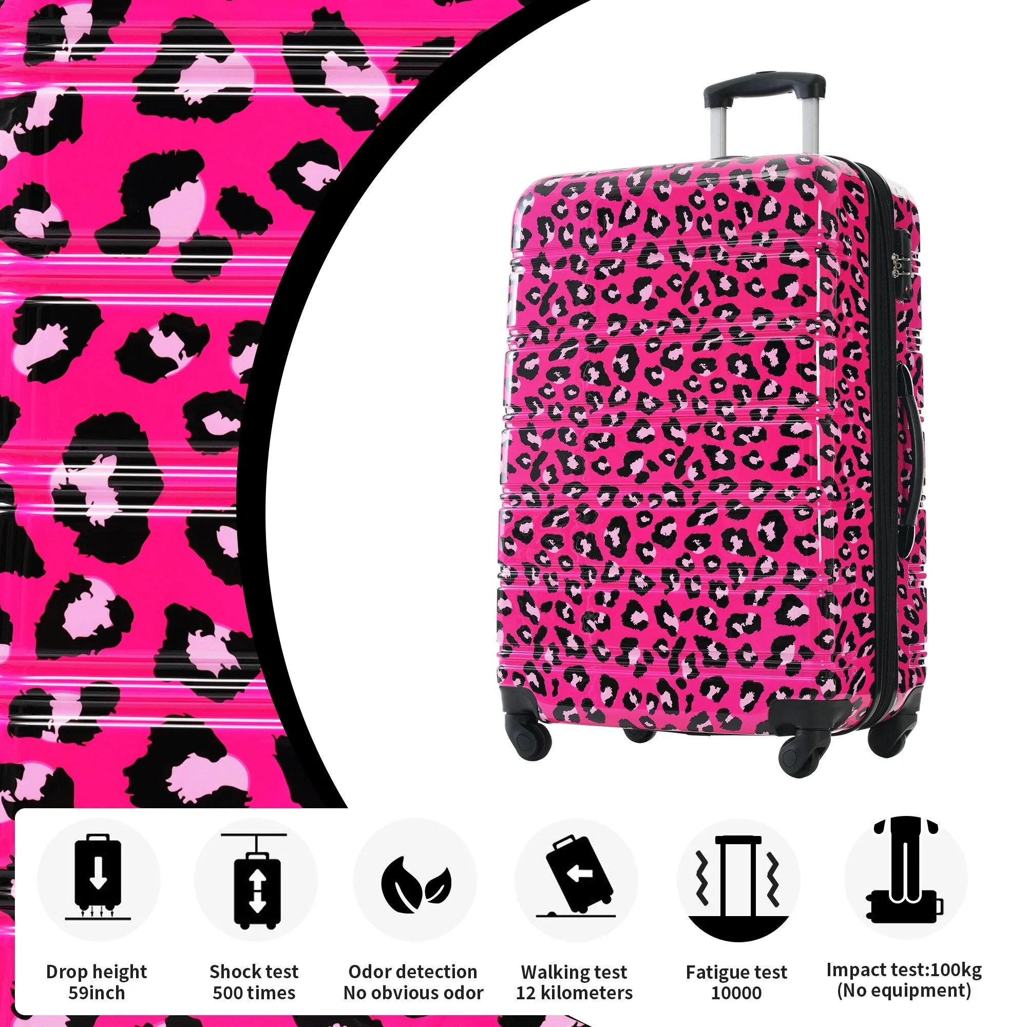 20"/24"/28" Expandable Luggages Sets with TSA Lock & Silicone Handles