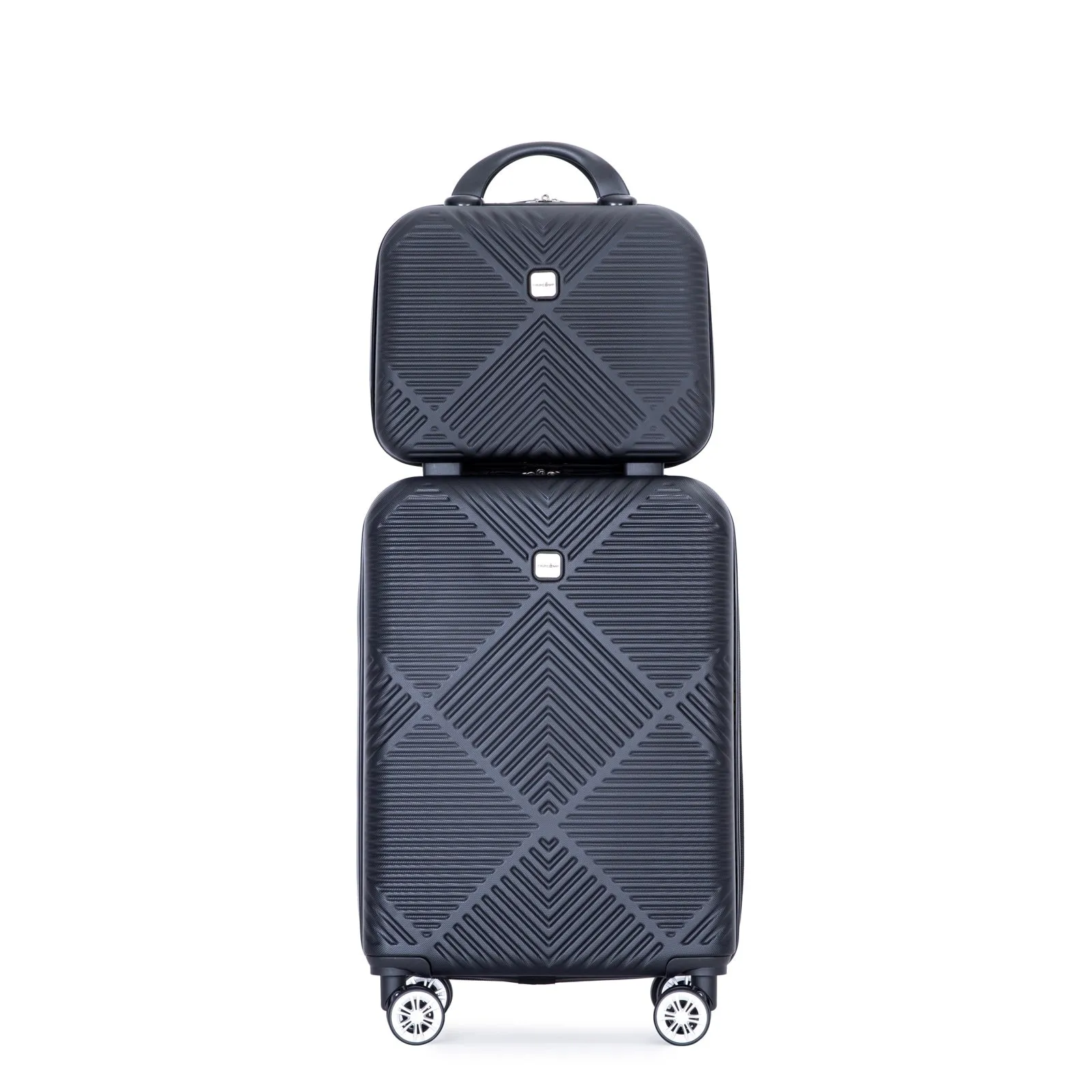 2Piece Luggage Sets ABS Lightweight Suitcase , Spinner Wheels, (20/14)