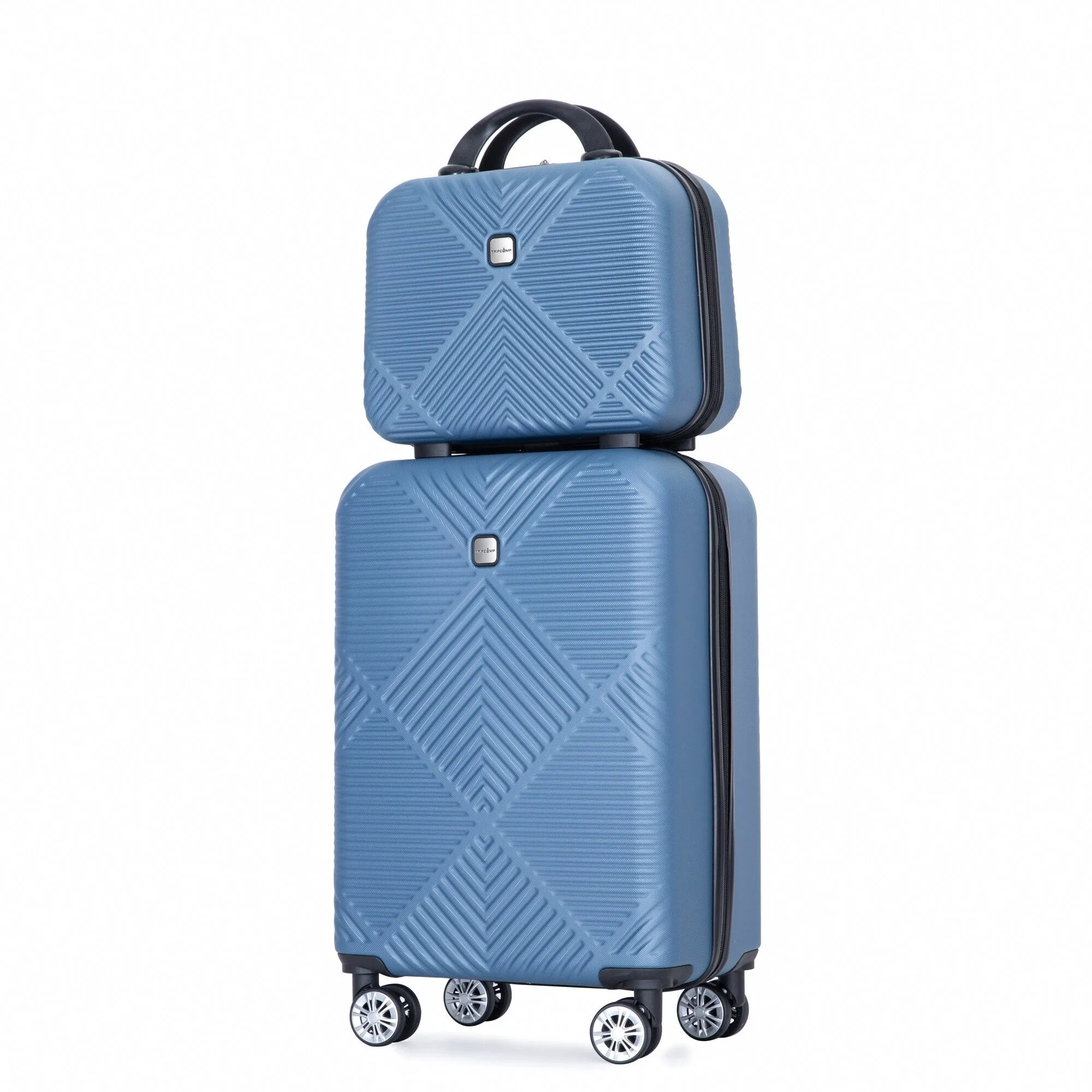 2Piece Luggage Sets ABS Lightweight Suitcase , Spinner Wheels, (20/14)