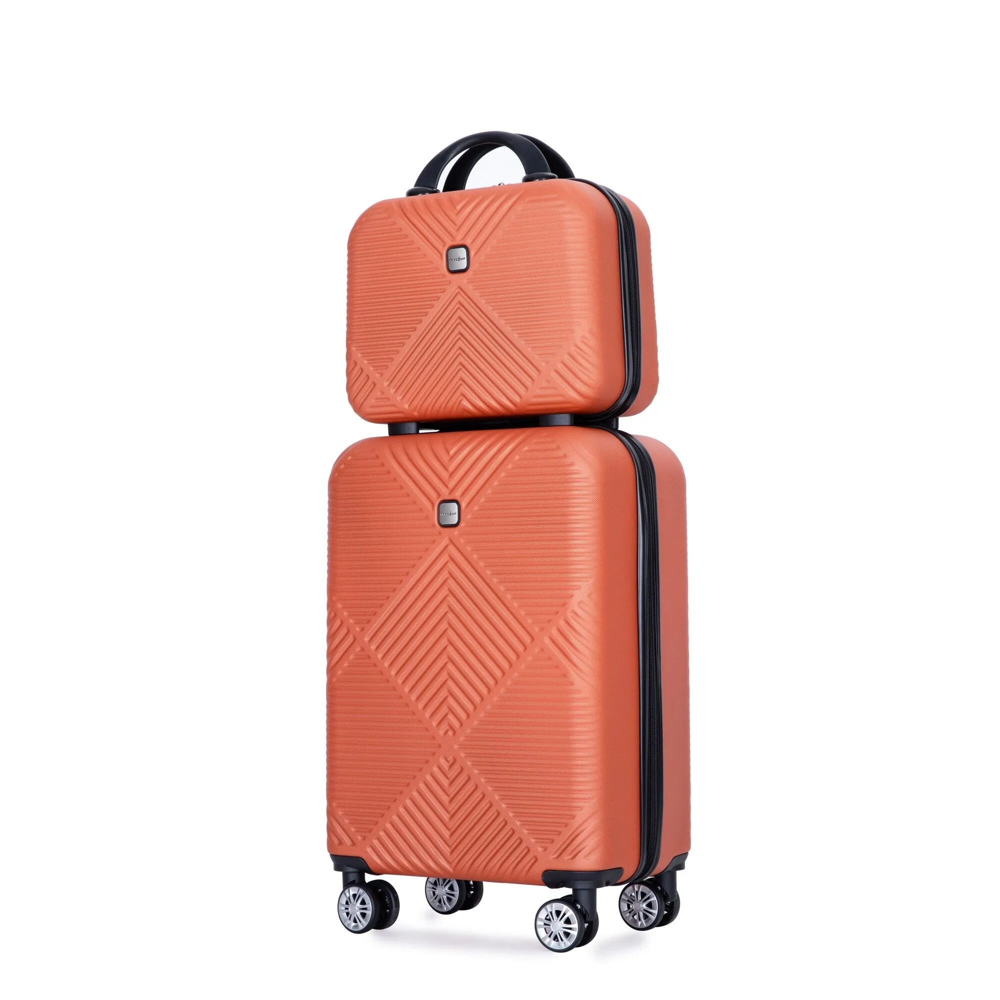 2Piece Luggage Sets ABS Lightweight Suitcase , Spinner Wheels, (20/14)