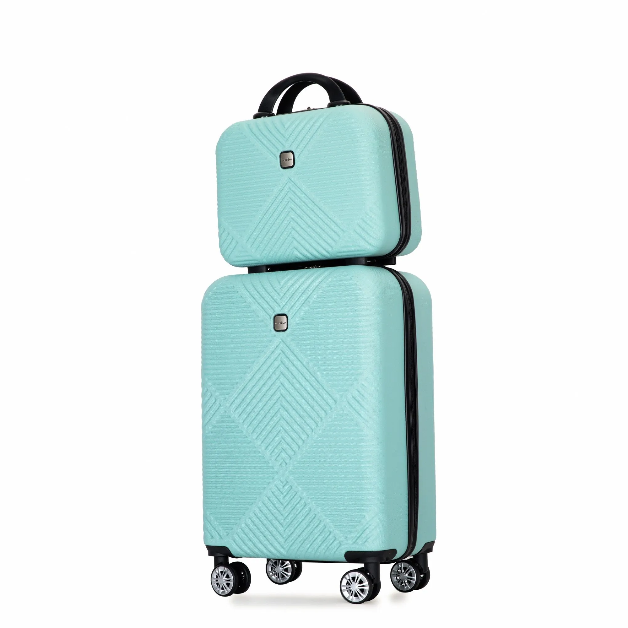 2Piece Luggage Sets ABS Lightweight Suitcase , Spinner Wheels, (20/14)