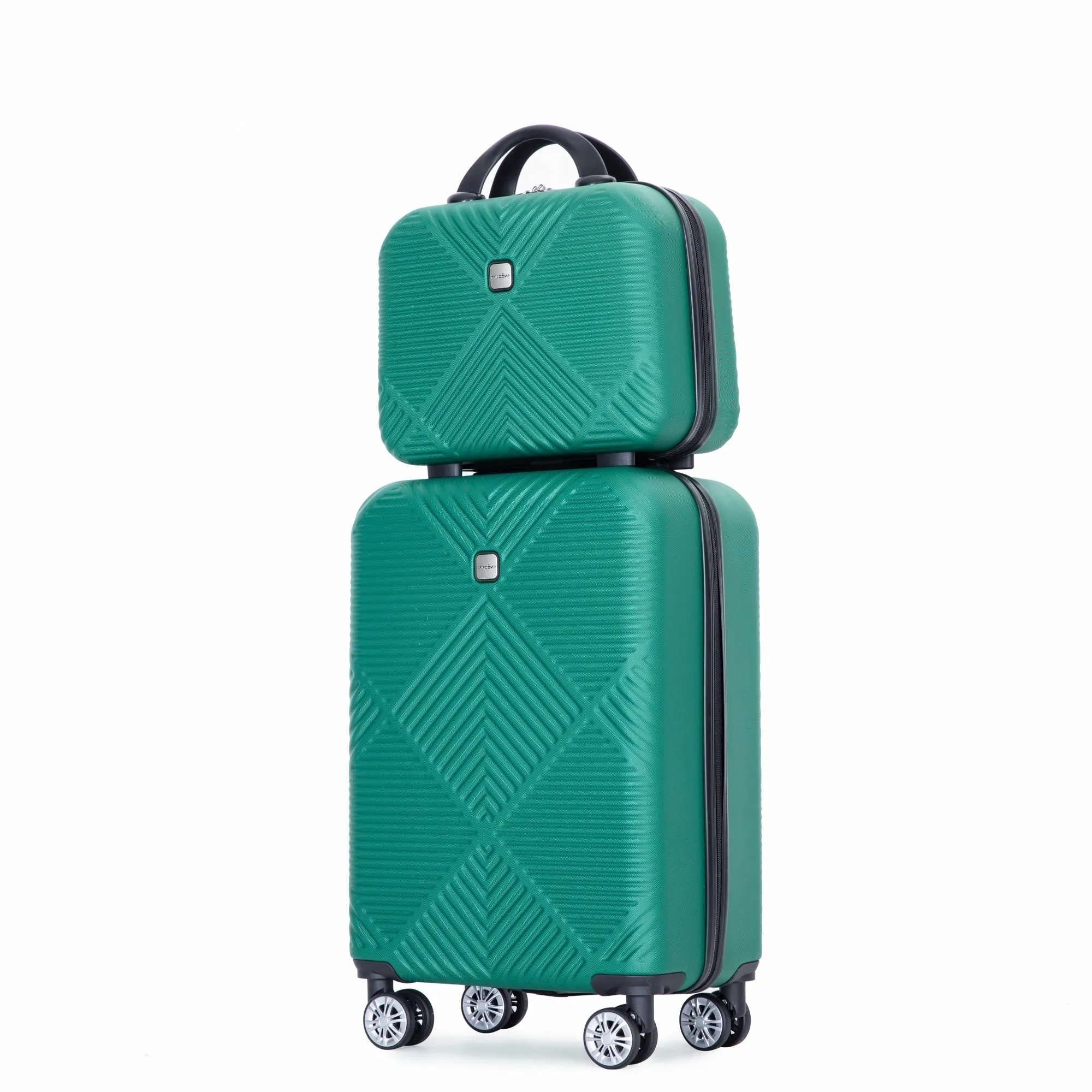 2Piece Luggage Sets ABS Lightweight Suitcase , Spinner Wheels, (20/14)