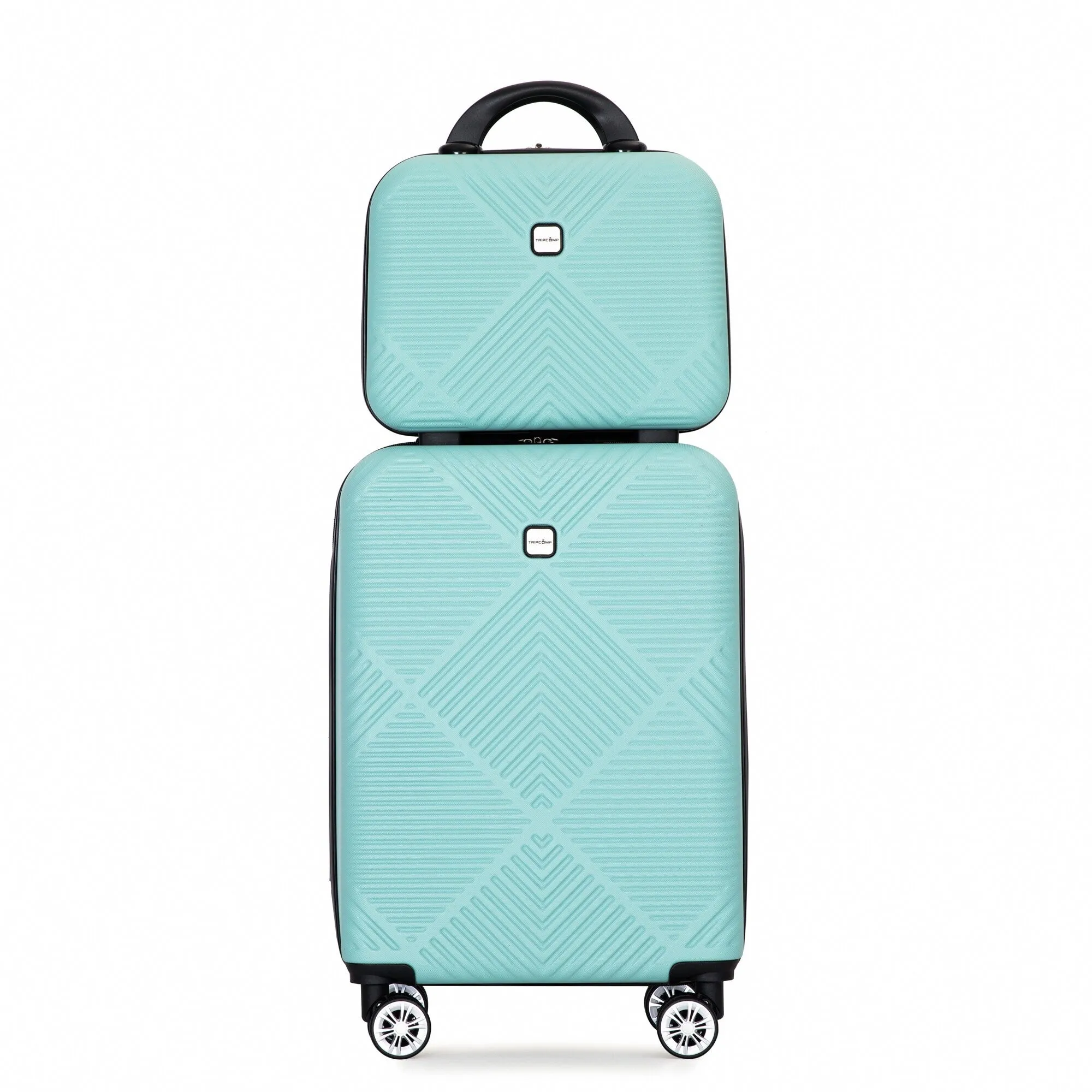 2Piece Luggage Sets ABS Lightweight Suitcase , Spinner Wheels, (20/14)