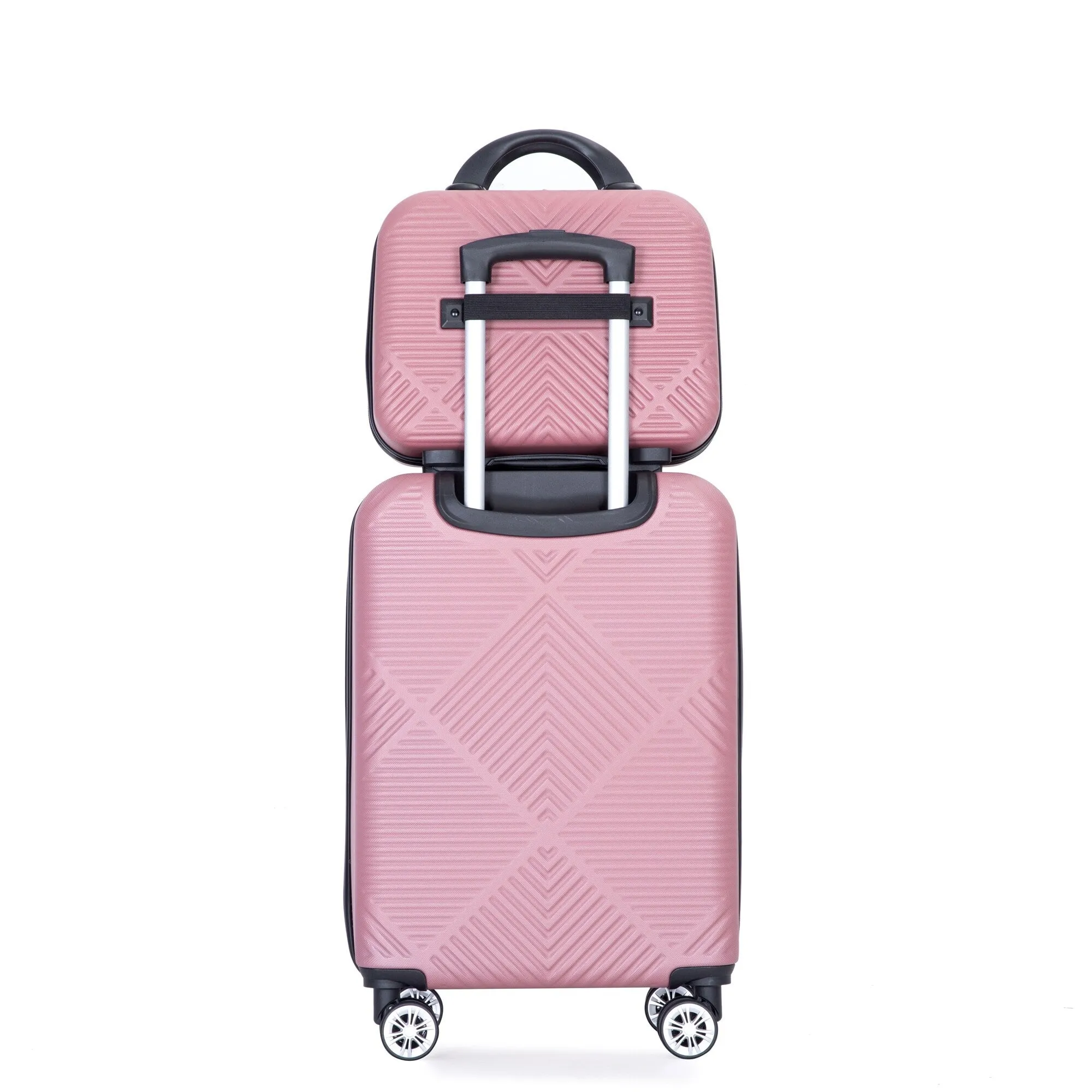 2Piece Luggage Sets ABS Lightweight Suitcase , Spinner Wheels, (20/14)