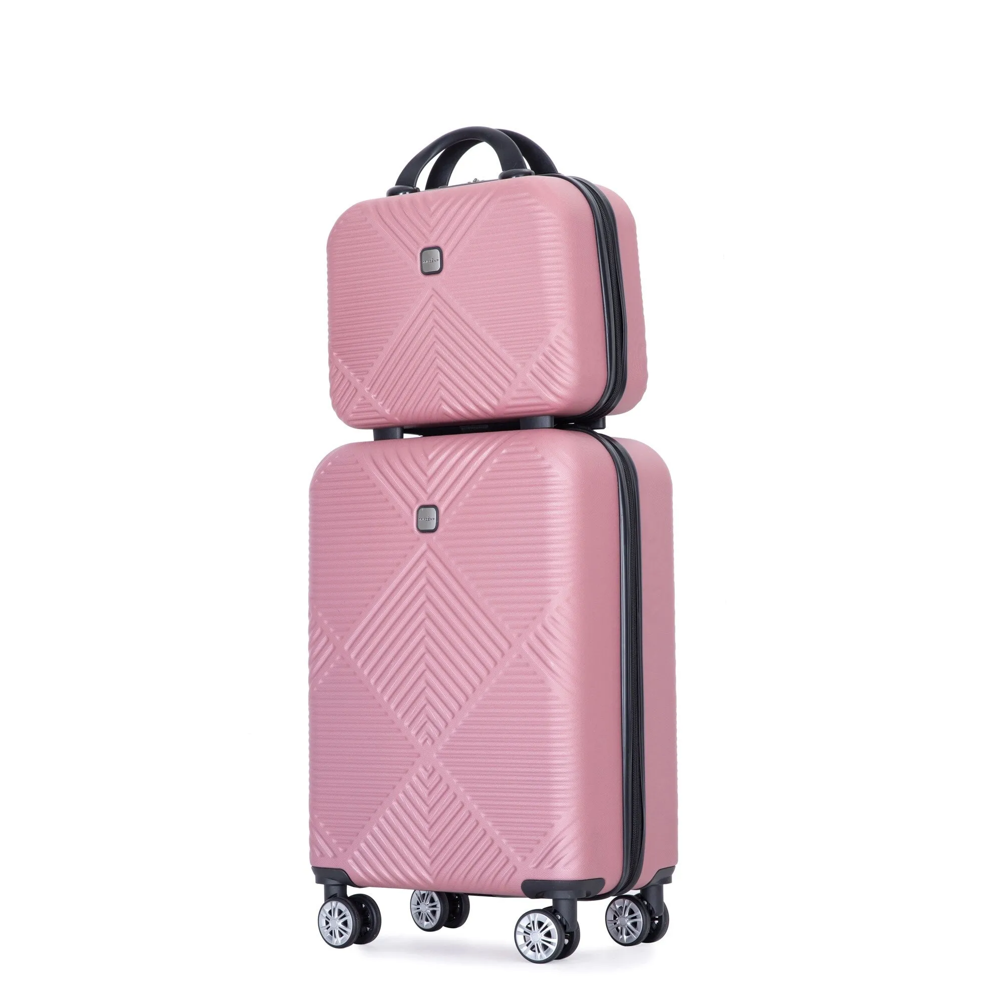2Piece Luggage Sets ABS Lightweight Suitcase , Spinner Wheels, (20/14)