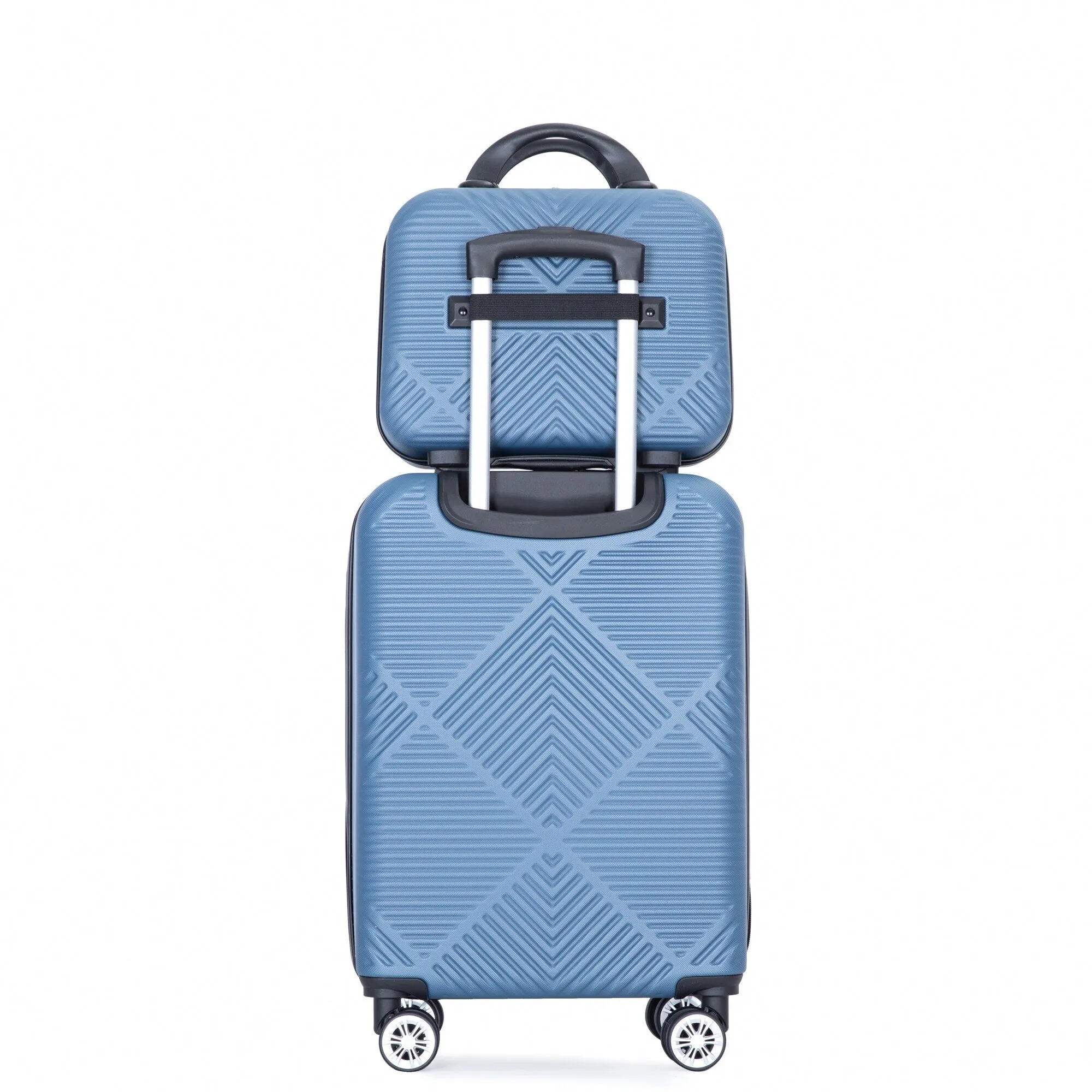 2Piece Luggage Sets ABS Lightweight Suitcase , Spinner Wheels, (20/14)