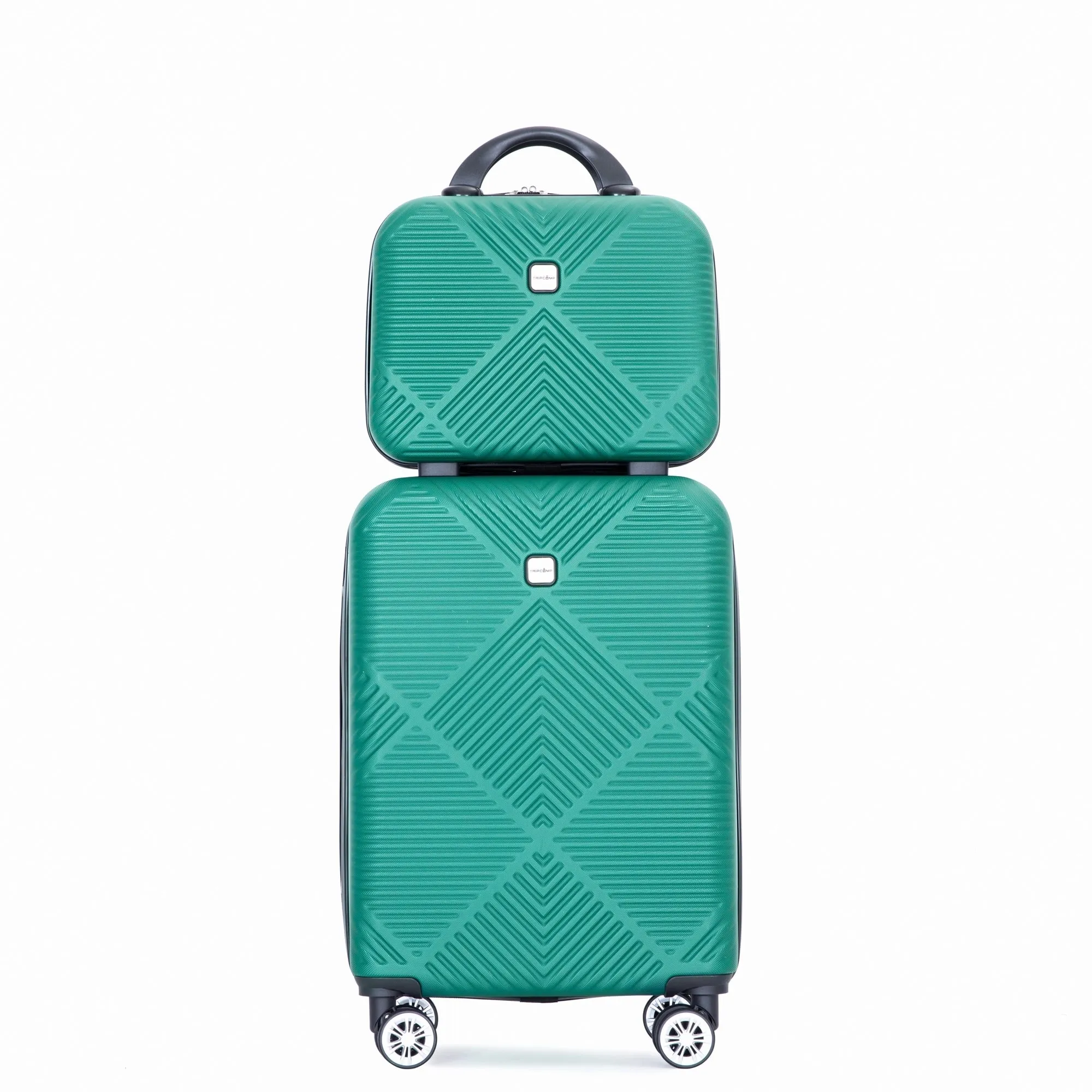 2Piece Luggage Sets ABS Lightweight Suitcase , Spinner Wheels, (20/14)