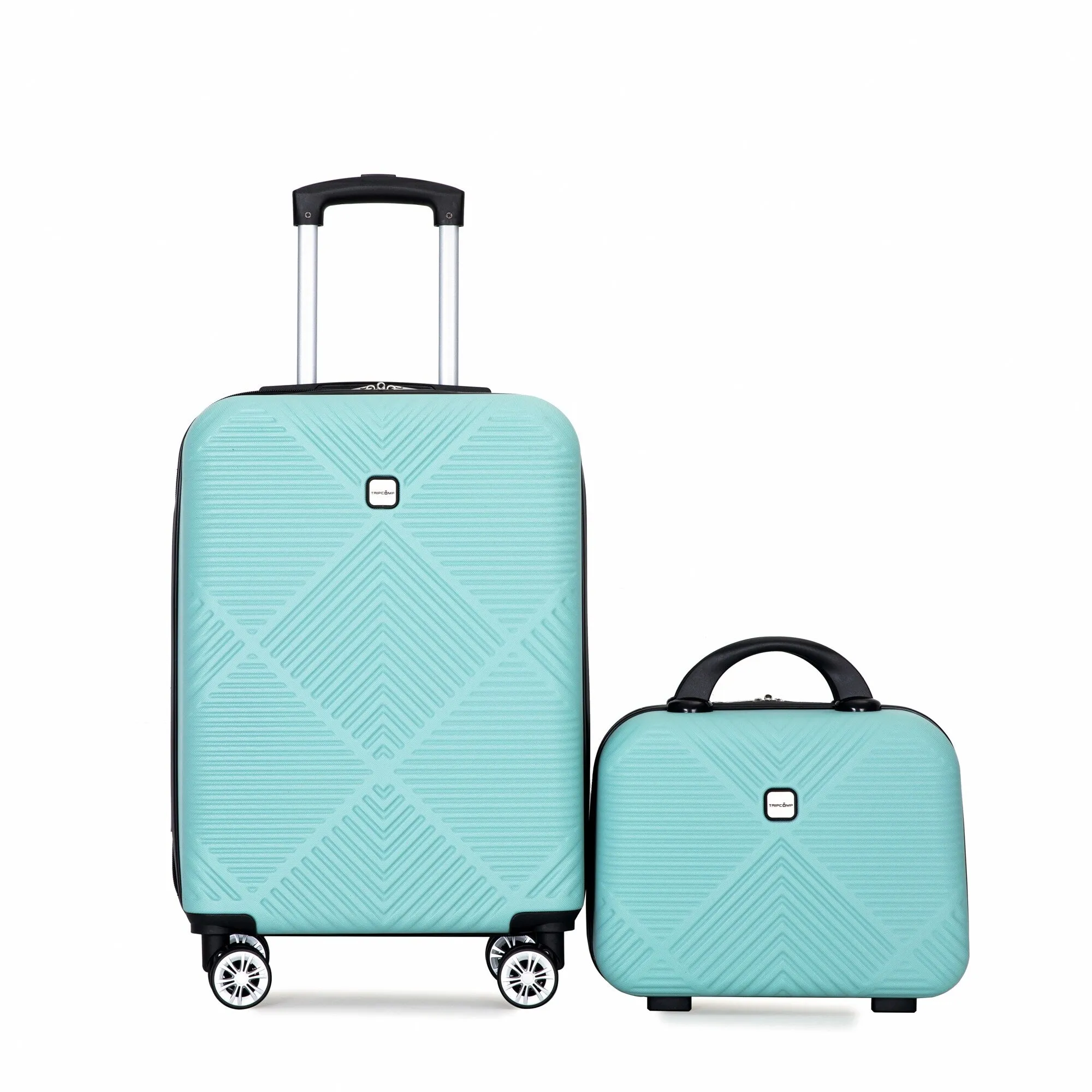 2Piece Luggage Sets ABS Lightweight Suitcase , Spinner Wheels, (20/14)