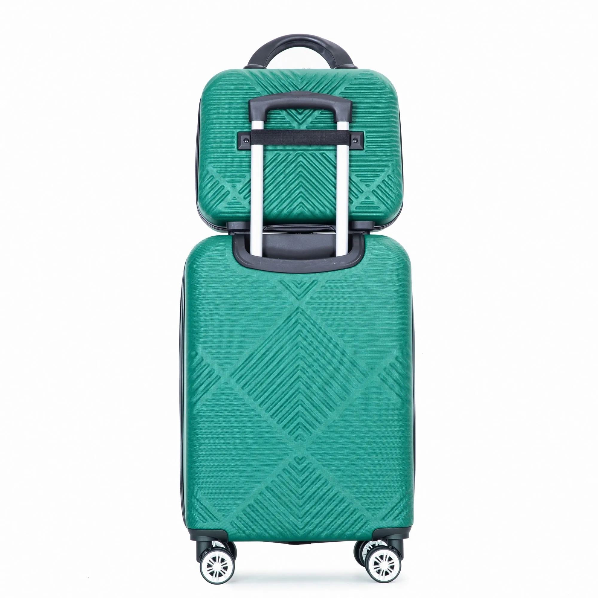 2Piece Luggage Sets ABS Lightweight Suitcase , Spinner Wheels, (20/14)