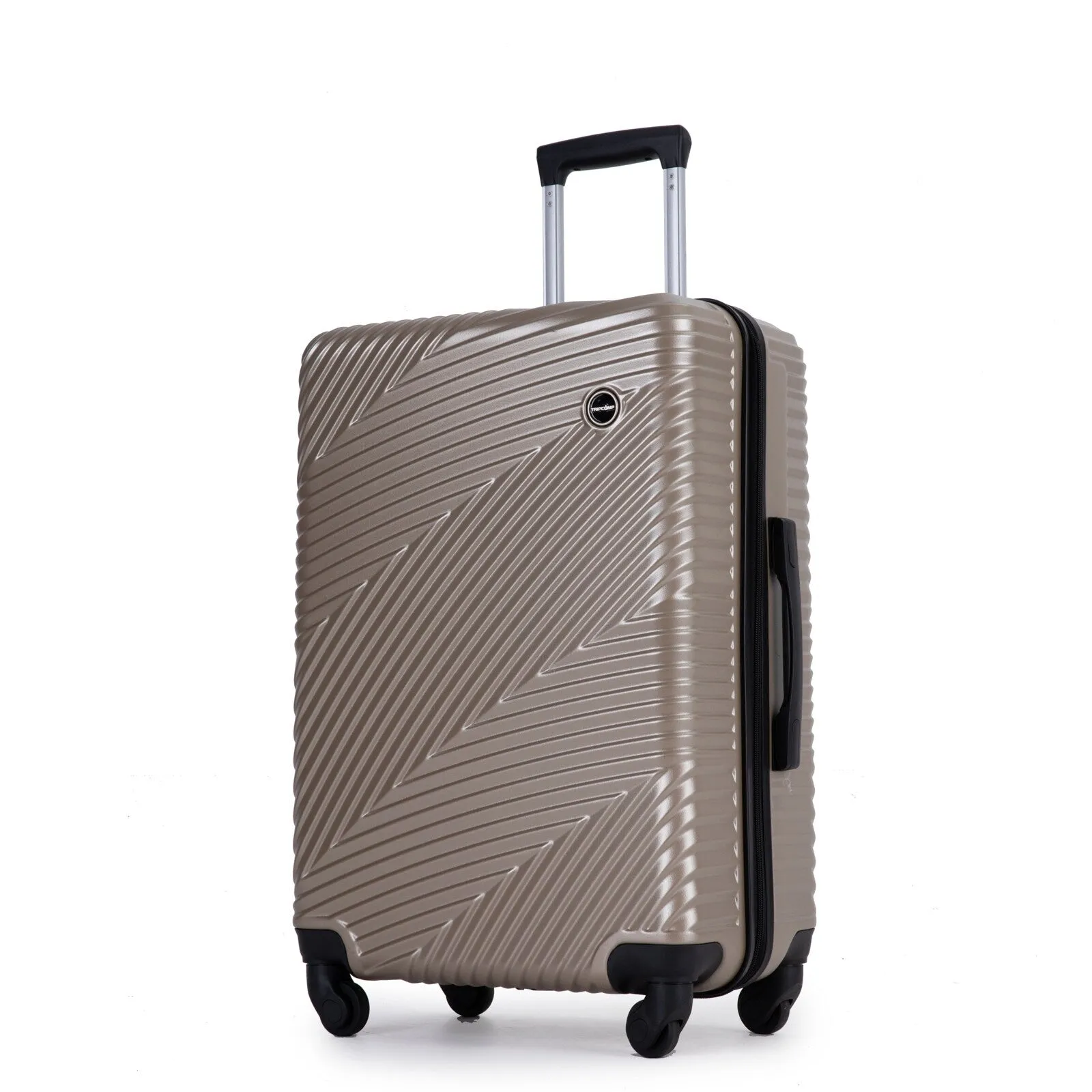 3 Pcs Luggage Sets w/Adjustable Pull Rod and Spinner Wheels & 2 Hooks