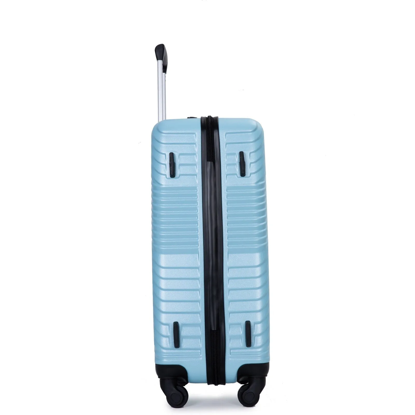3 Pcs Luggage Sets w/Adjustable Pull Rod and Spinner Wheels & 2 Hooks