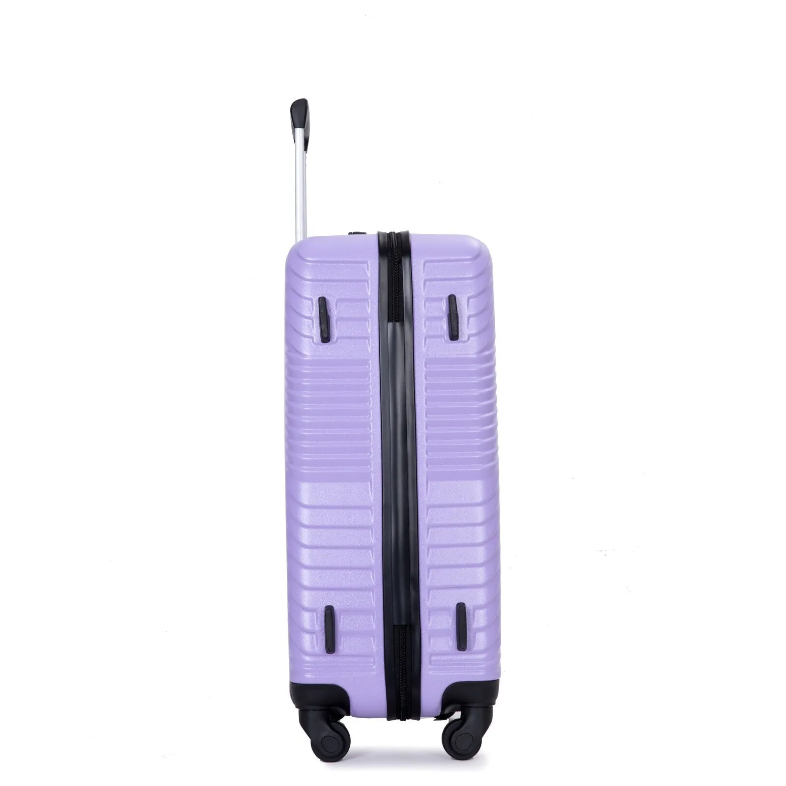 3 Pcs Luggage Sets w/Adjustable Pull Rod and Spinner Wheels & 2 Hooks