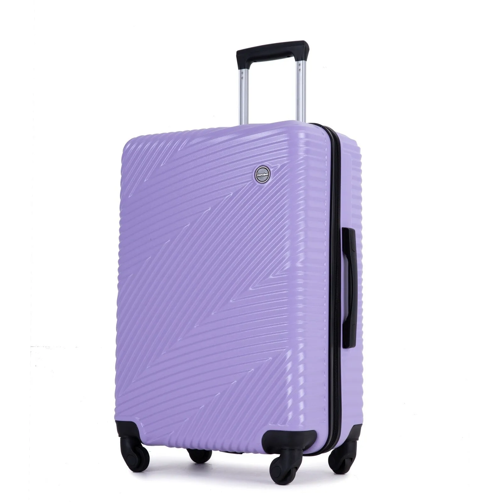 3 Pcs Luggage Sets w/Adjustable Pull Rod and Spinner Wheels & 2 Hooks