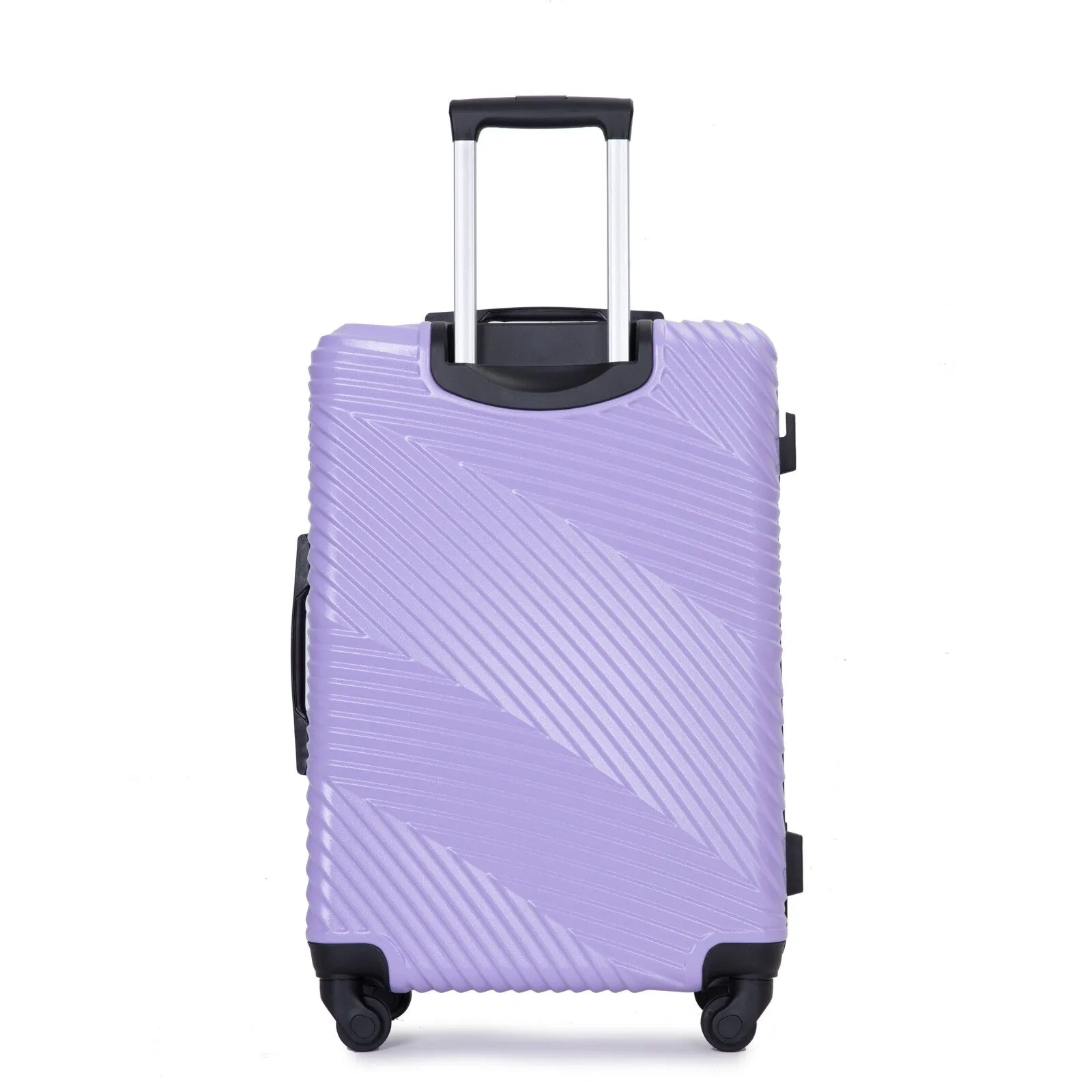 3 Pcs Luggage Sets w/Adjustable Pull Rod and Spinner Wheels & 2 Hooks
