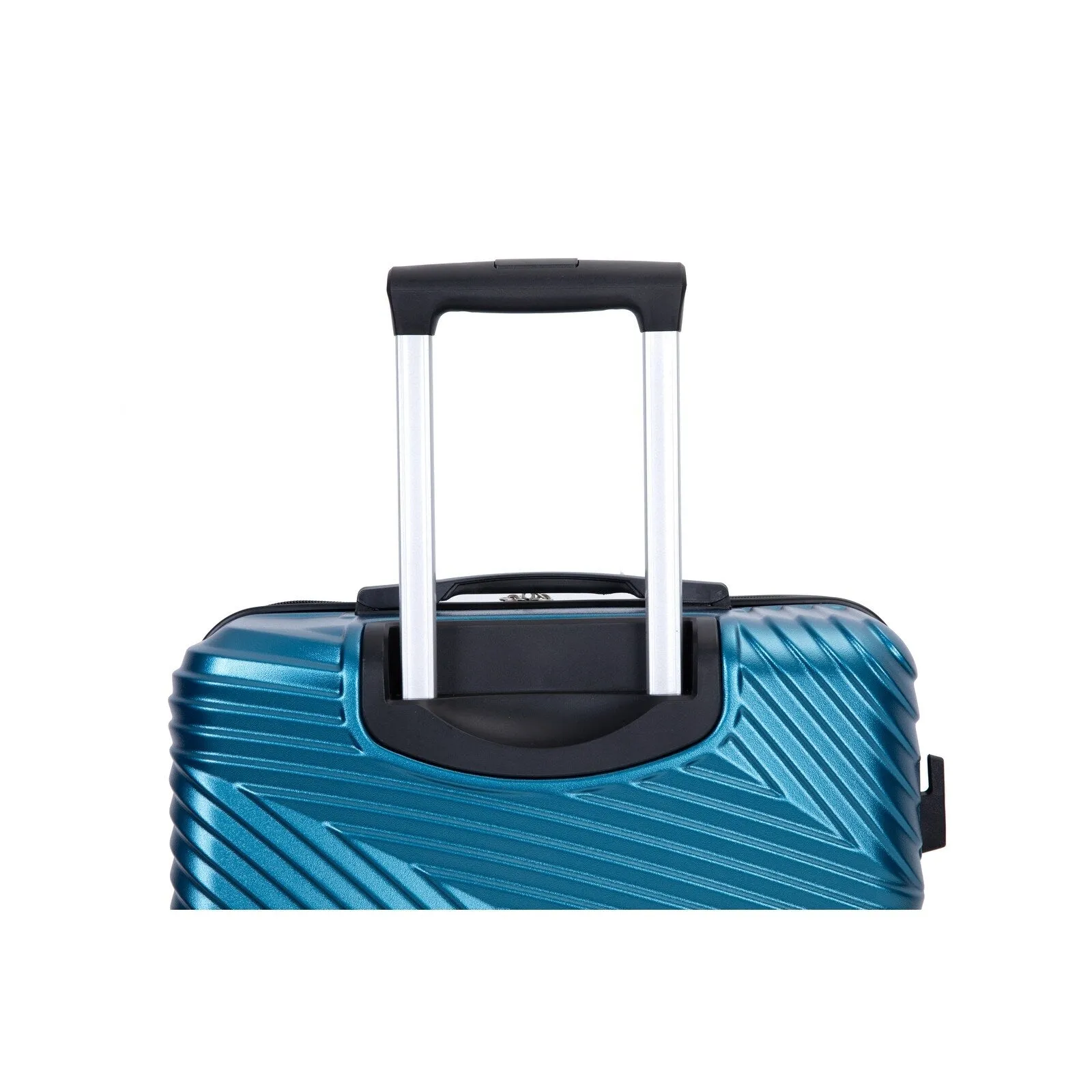 3 Pcs Luggage Sets w/Adjustable Pull Rod and Spinner Wheels & 2 Hooks