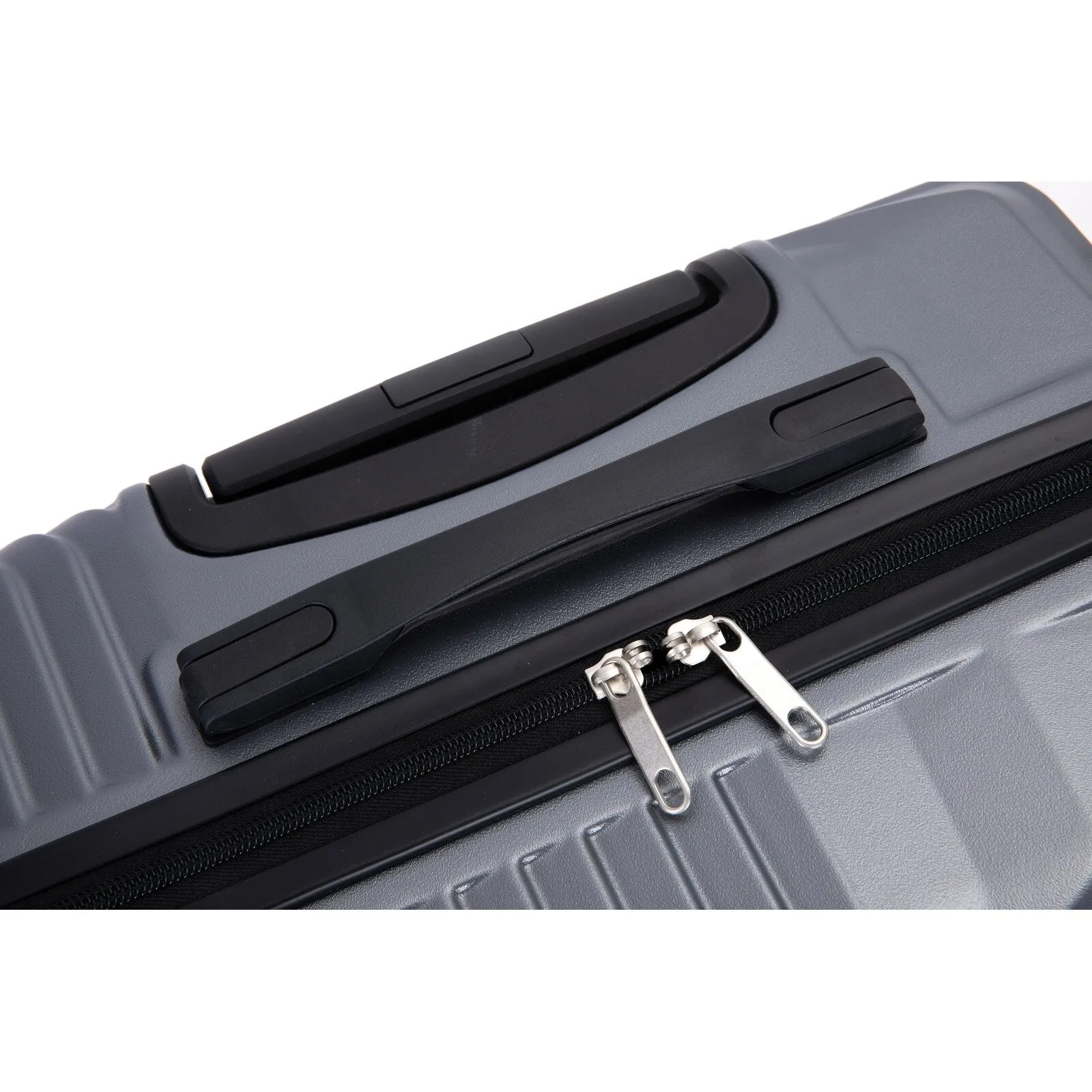 3 Pcs Luggage Sets w/Adjustable Pull Rod and Spinner Wheels & 2 Hooks