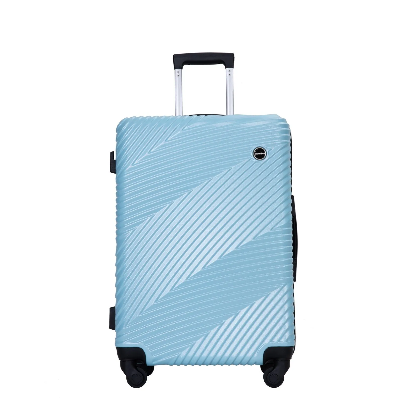 3 Pcs Luggage Sets w/Adjustable Pull Rod and Spinner Wheels & 2 Hooks