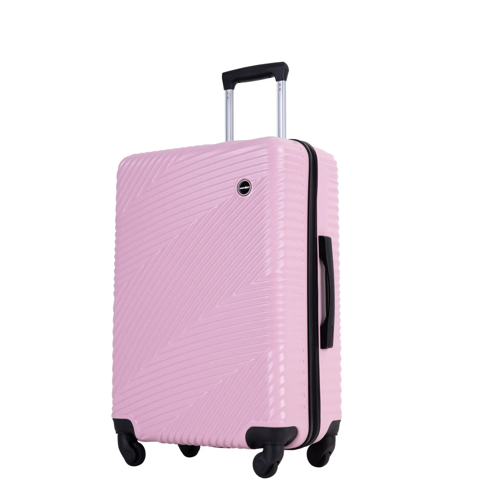 3 Pcs Luggage Sets w/Adjustable Pull Rod and Spinner Wheels & 2 Hooks