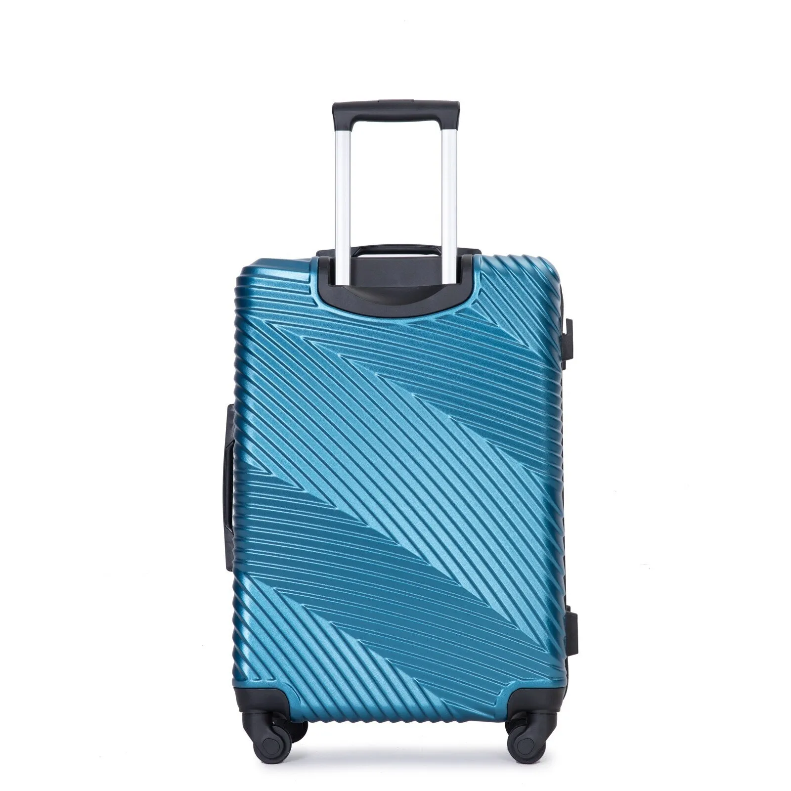 3 Pcs Luggage Sets w/Adjustable Pull Rod and Spinner Wheels & 2 Hooks