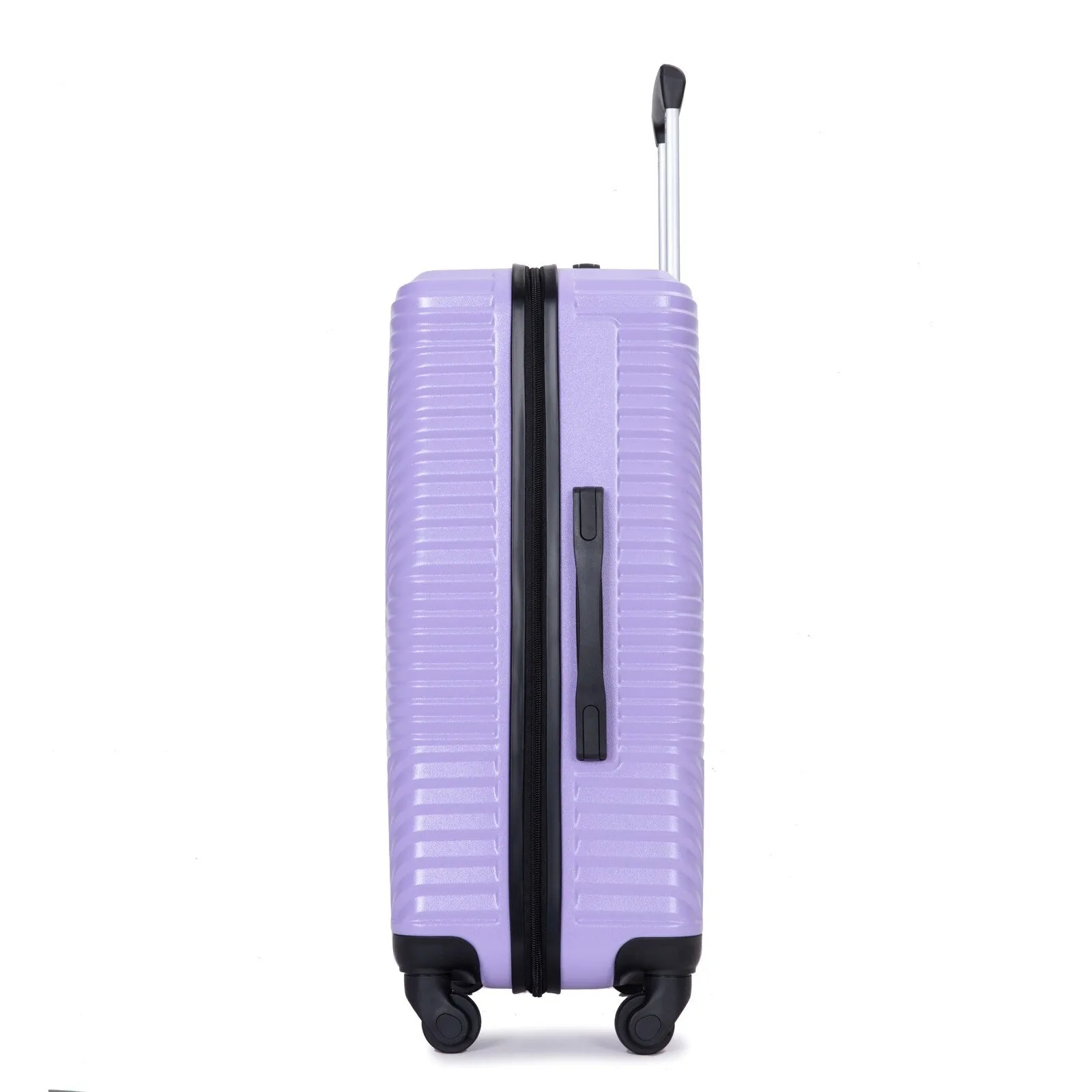 3 Pcs Luggage Sets w/Adjustable Pull Rod and Spinner Wheels & 2 Hooks