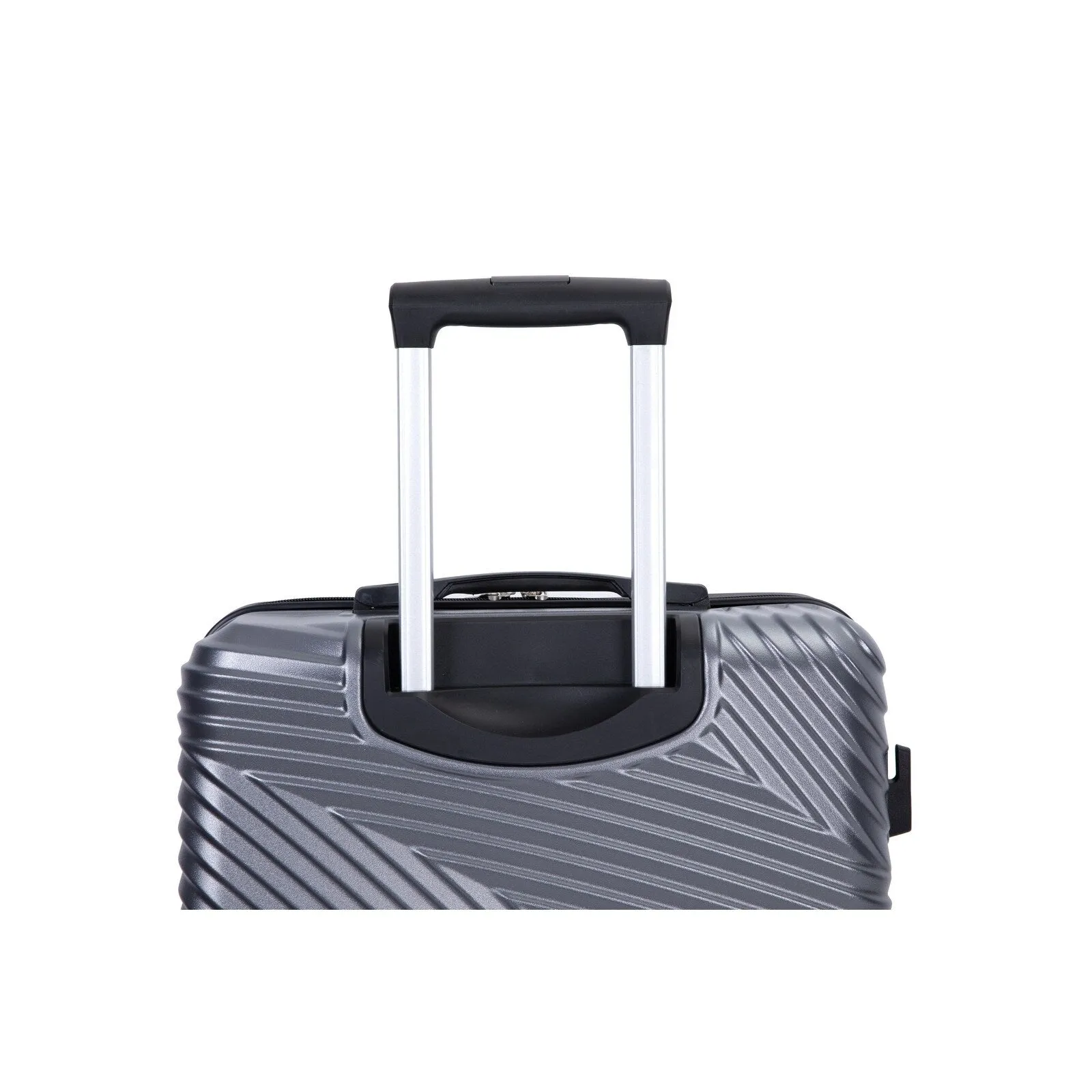3 Pcs Luggage Sets w/Adjustable Pull Rod and Spinner Wheels & 2 Hooks