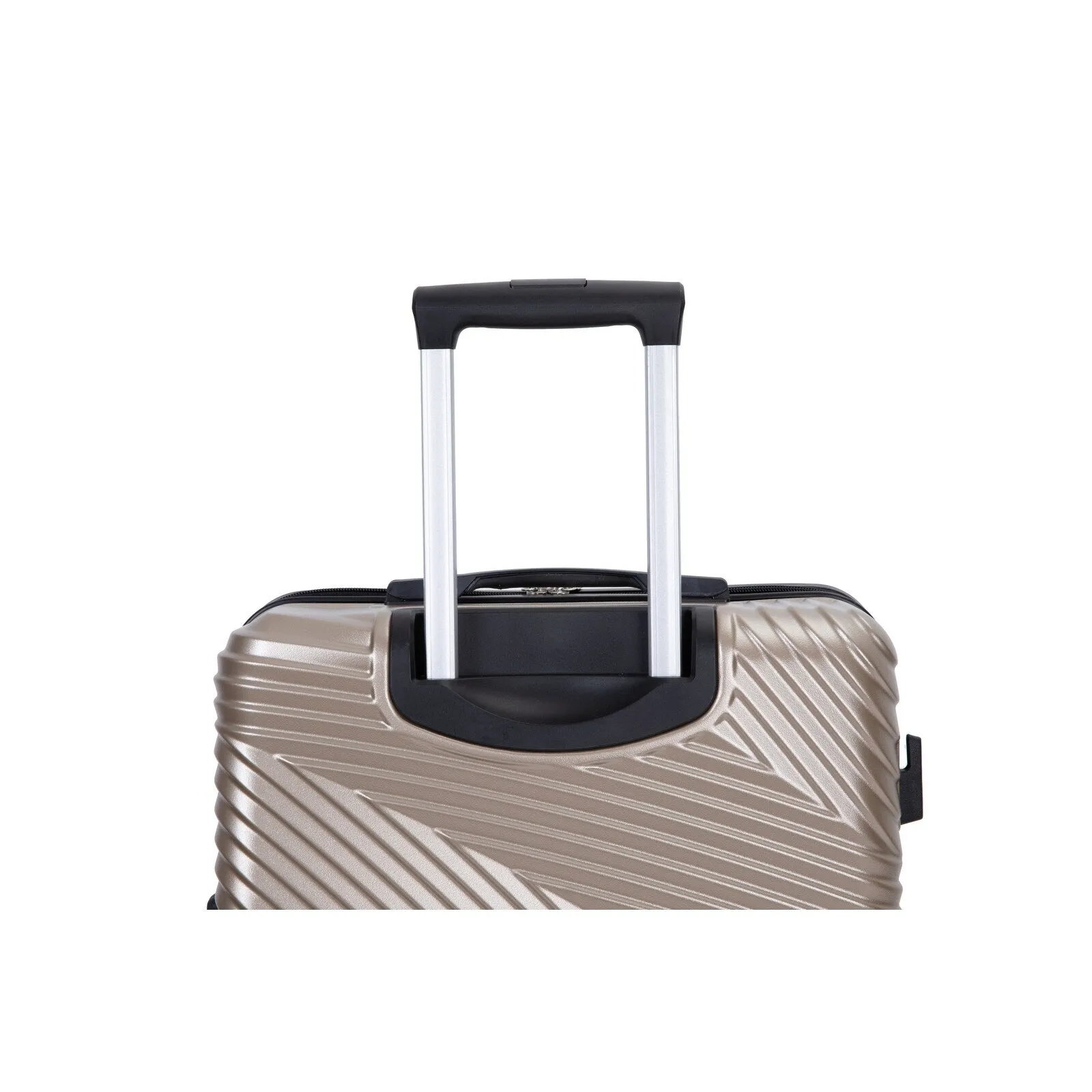 3 Pcs Luggage Sets w/Adjustable Pull Rod and Spinner Wheels & 2 Hooks
