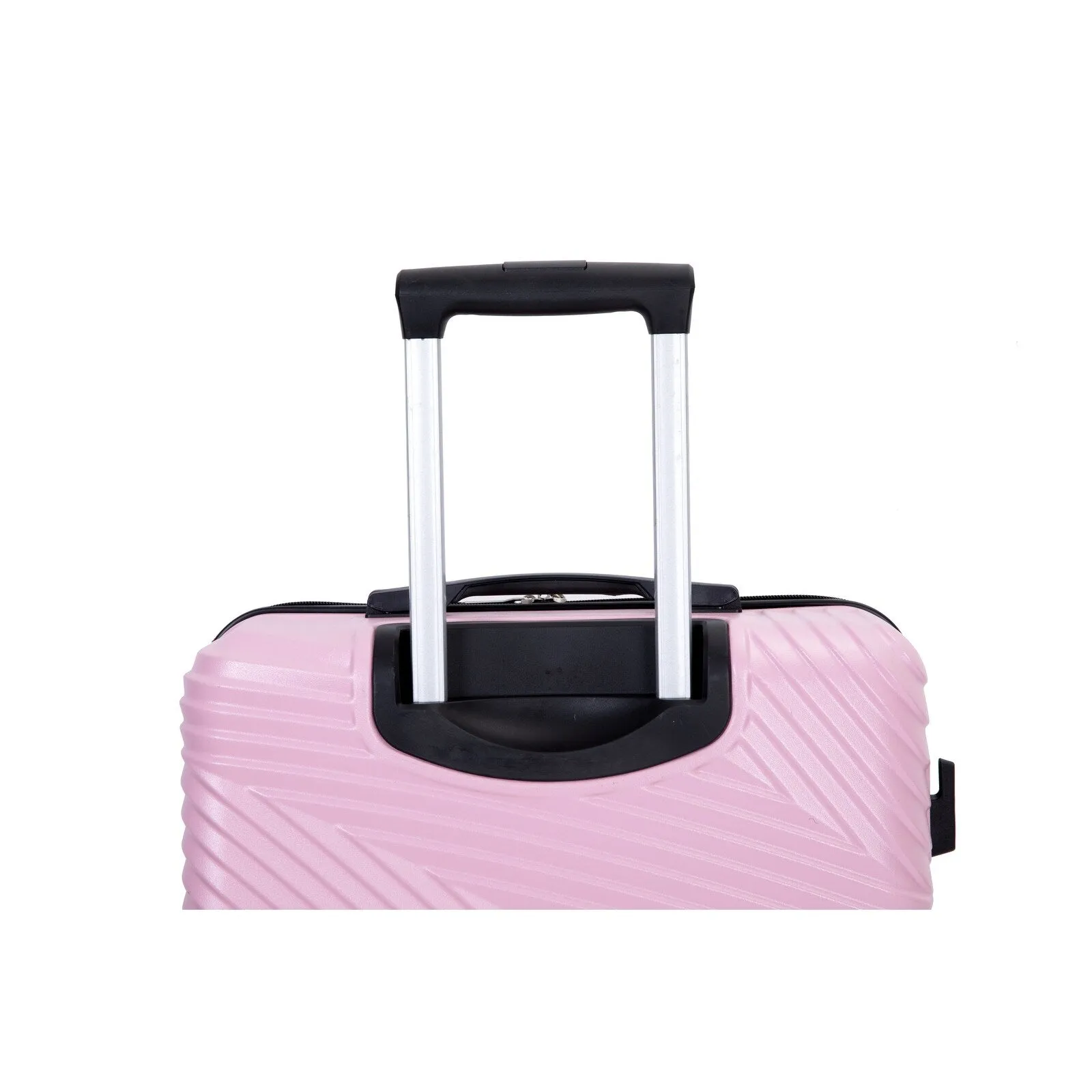 3 Pcs Luggage Sets w/Adjustable Pull Rod and Spinner Wheels & 2 Hooks