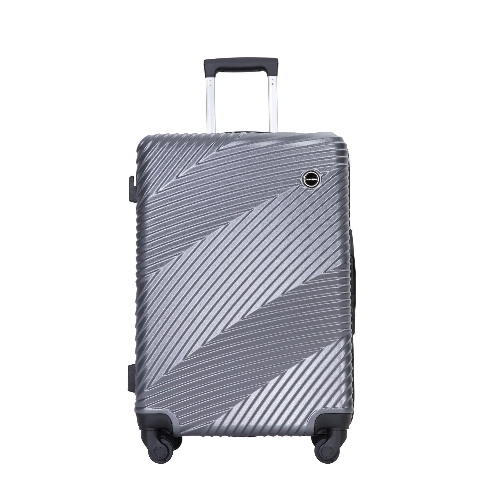 3 Pcs Luggage Sets w/Adjustable Pull Rod and Spinner Wheels & 2 Hooks