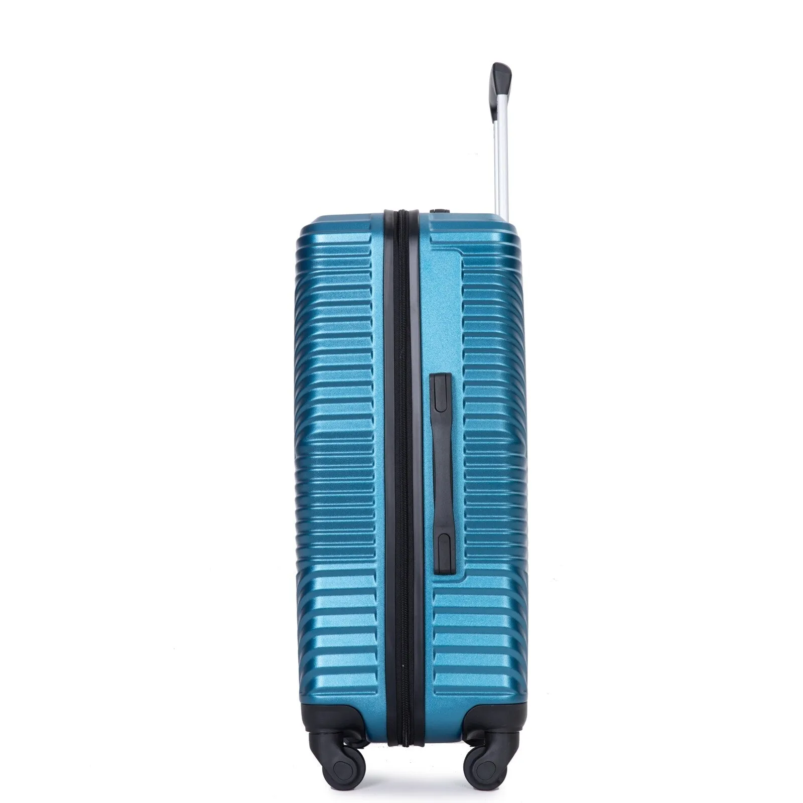 3 Pcs Luggage Sets w/Adjustable Pull Rod and Spinner Wheels & 2 Hooks